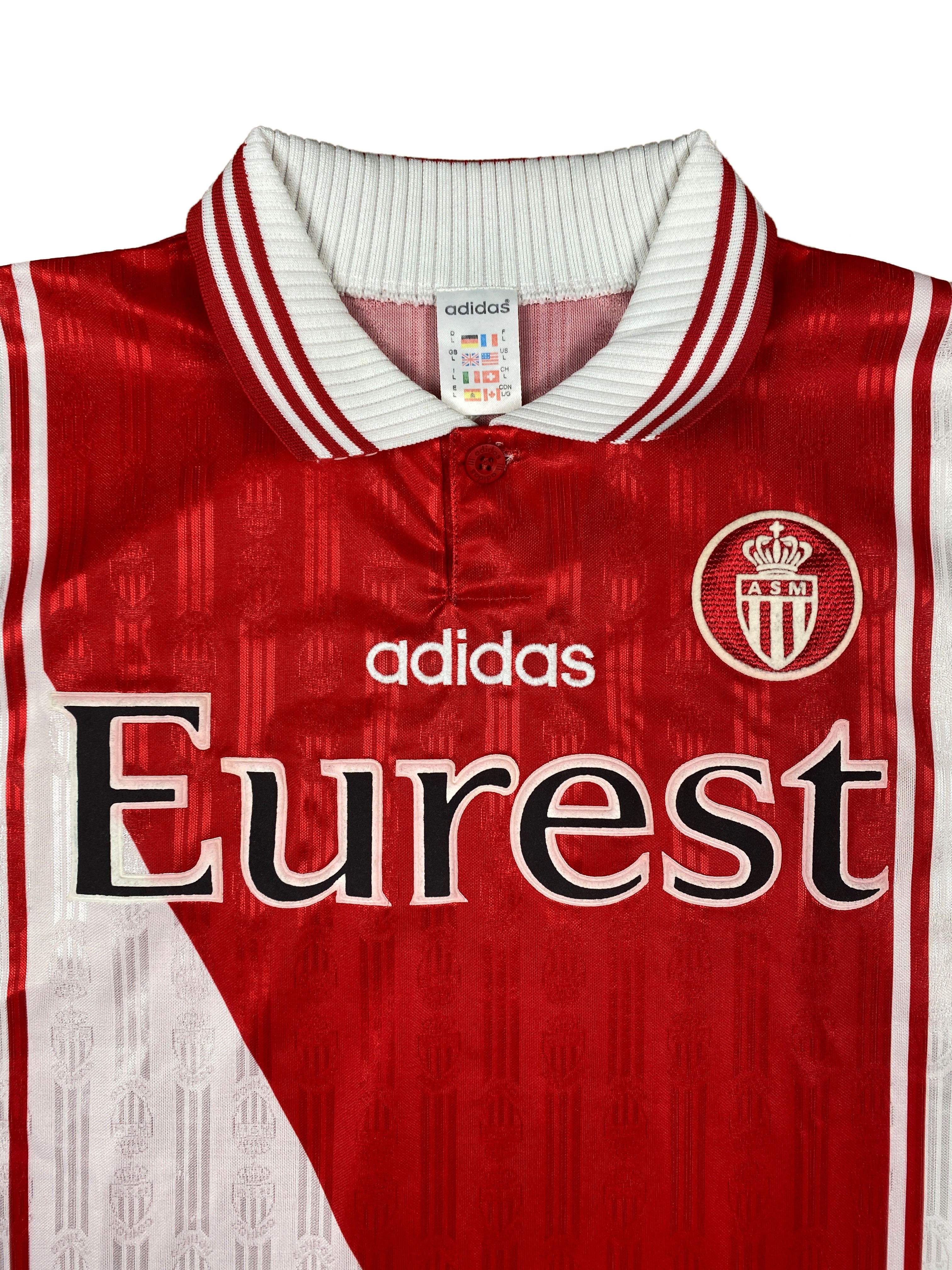 AS Monaco 1996-97 Heim Trikot "L" Adidas