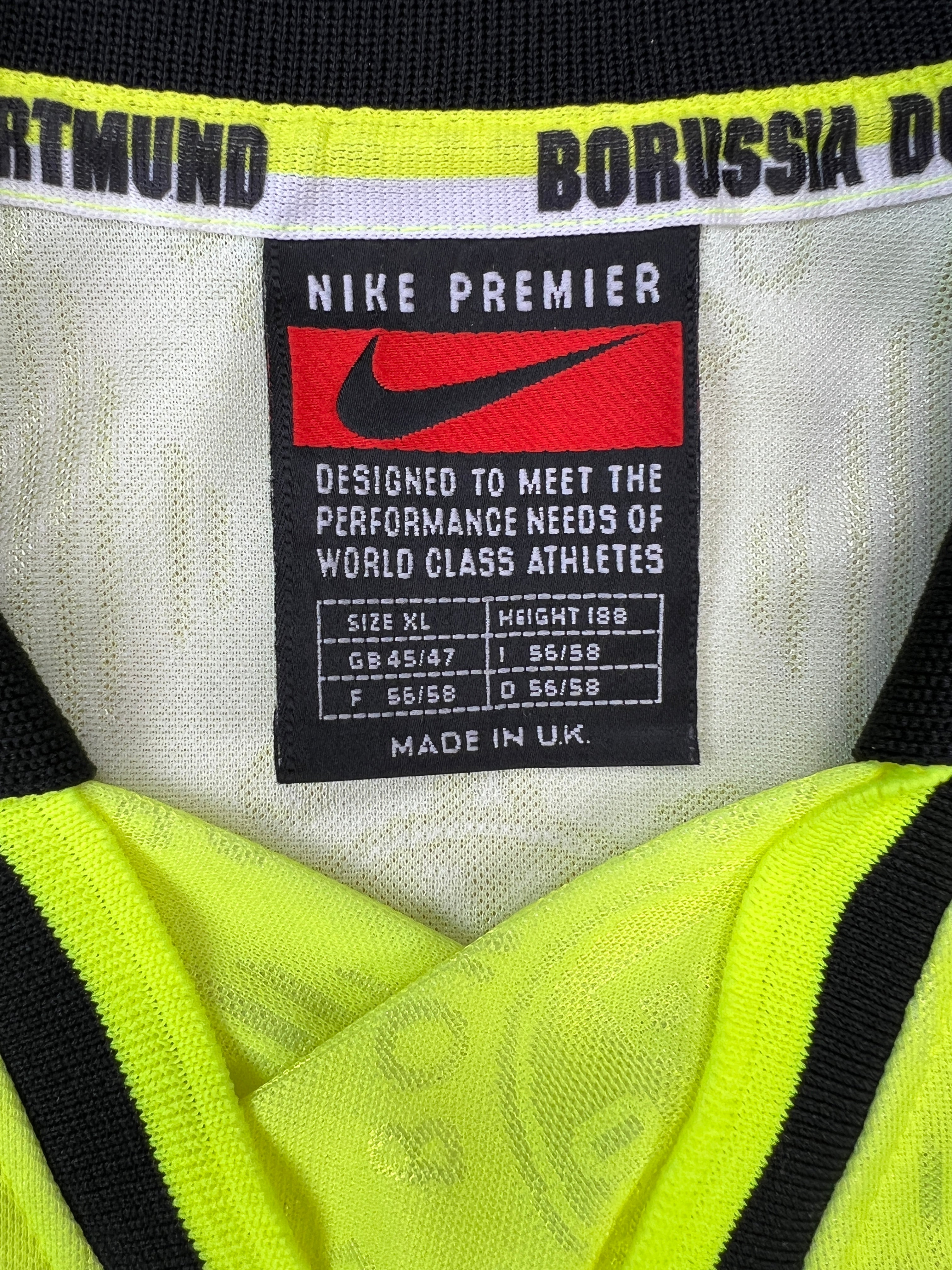 Borussia Dortmund 1996-97 Heim Trikot XL nike BVB