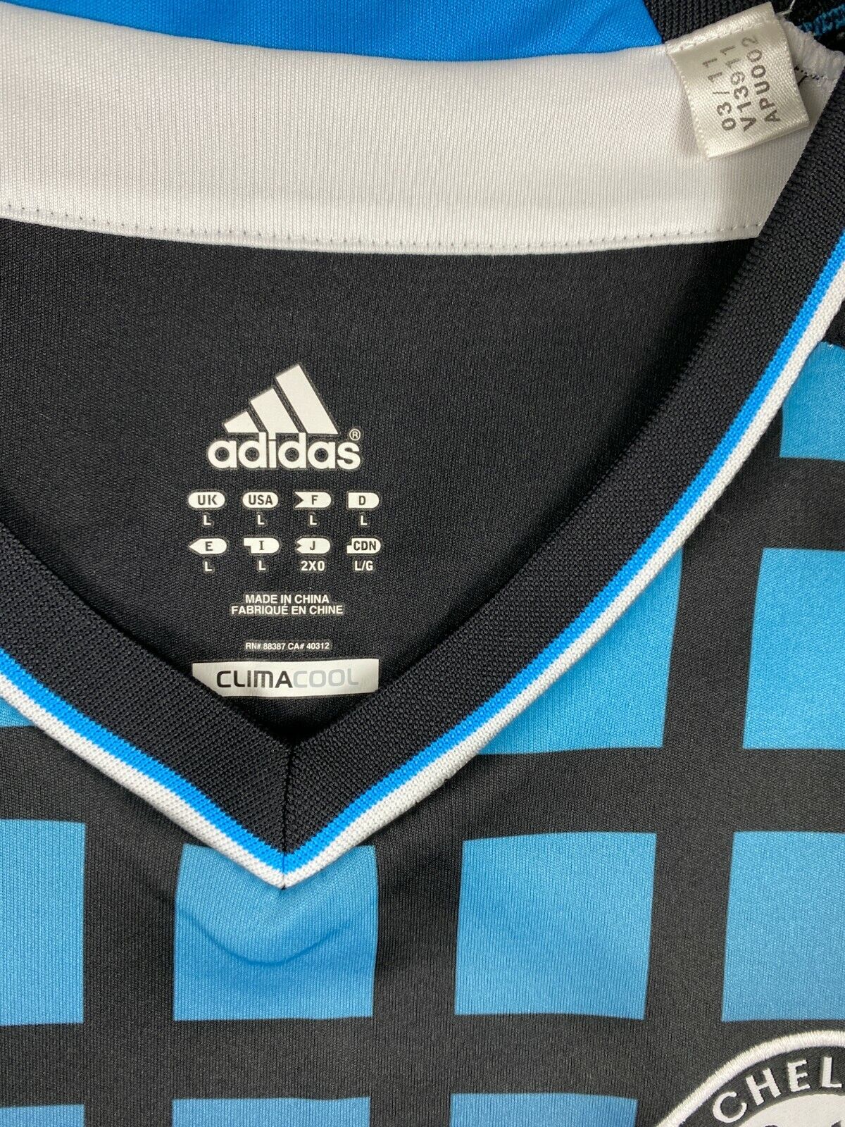 Chelsea 2011-12 "Raul Meireles" Auswärts Trikot L adidas