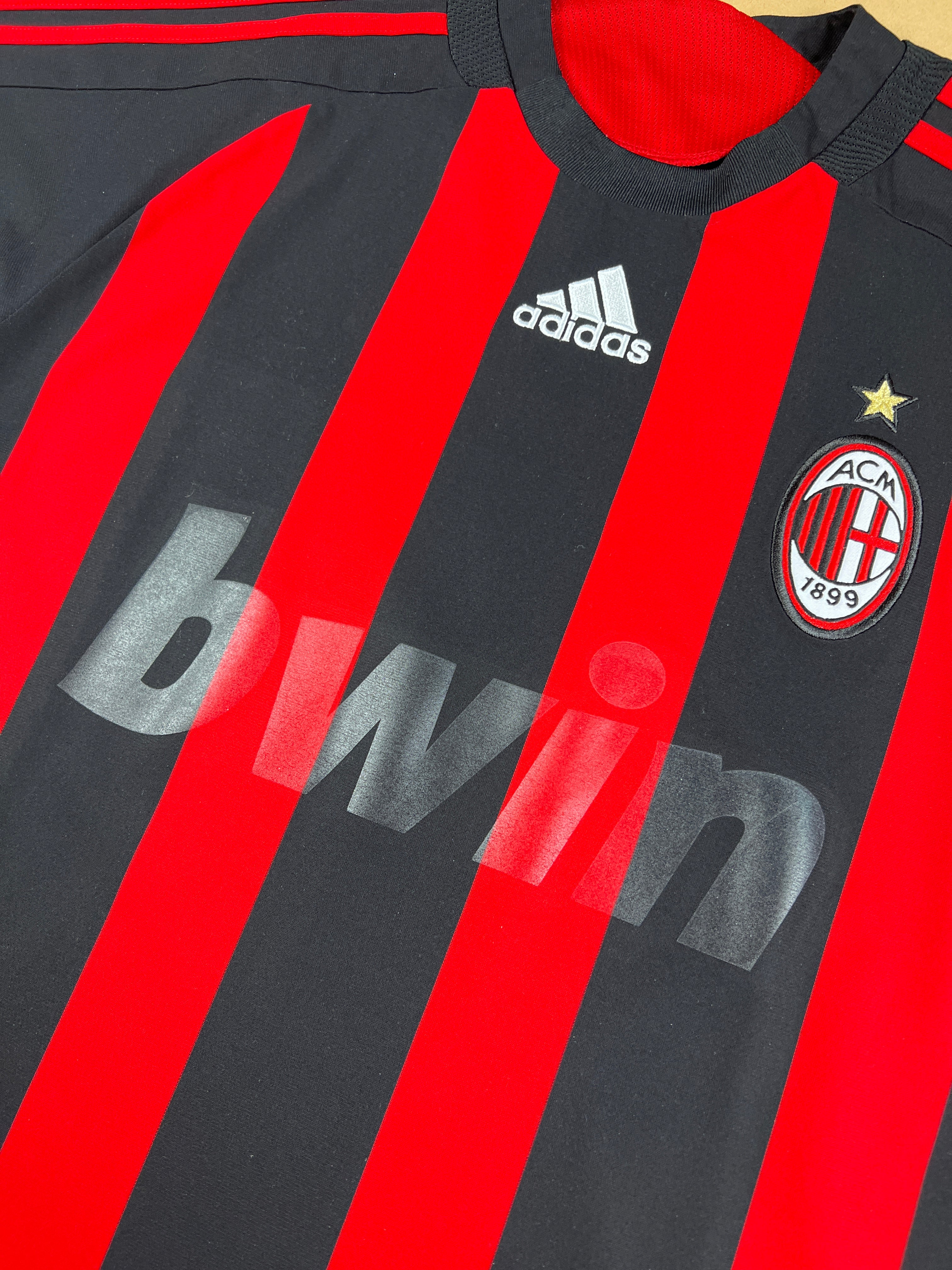 AC Mailand 2008-09 "Ronaldinho" Heim Trikot "Kinder XL (wie S)" adidas