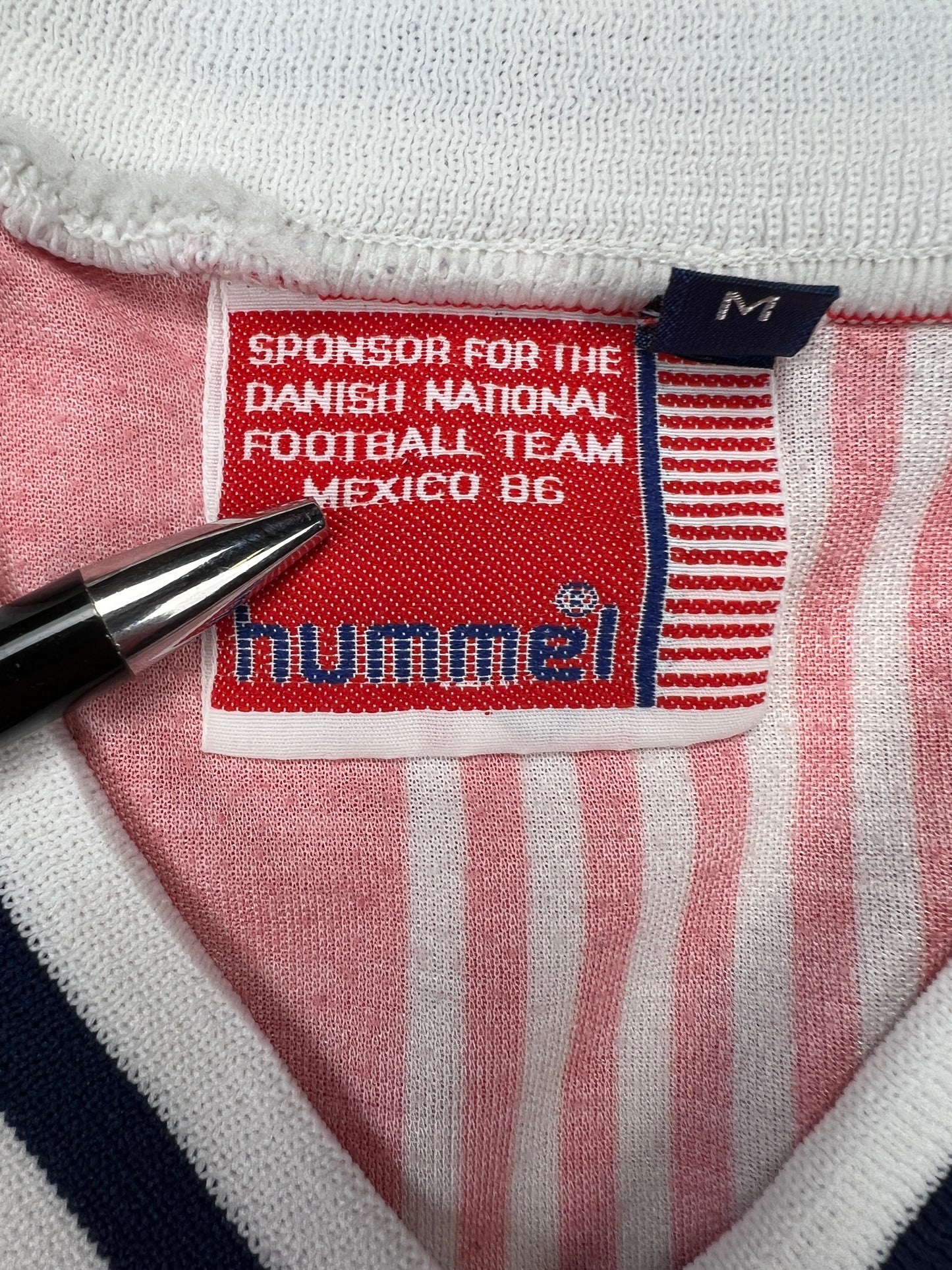 Dänemark 1986 Heim Trikot M hummel