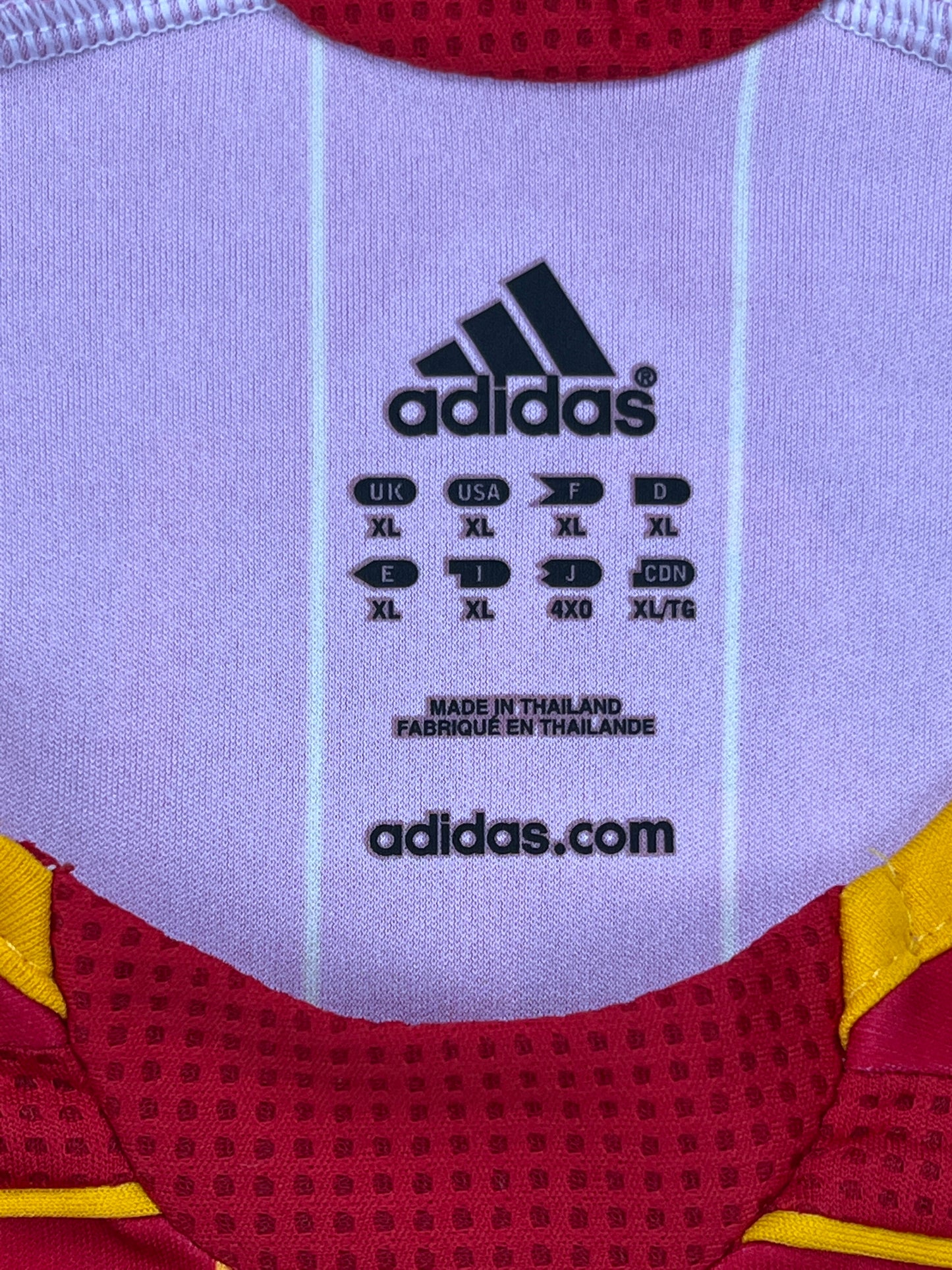 Spanien 2006-08 "Xavi" Heim Trikot XL adidas