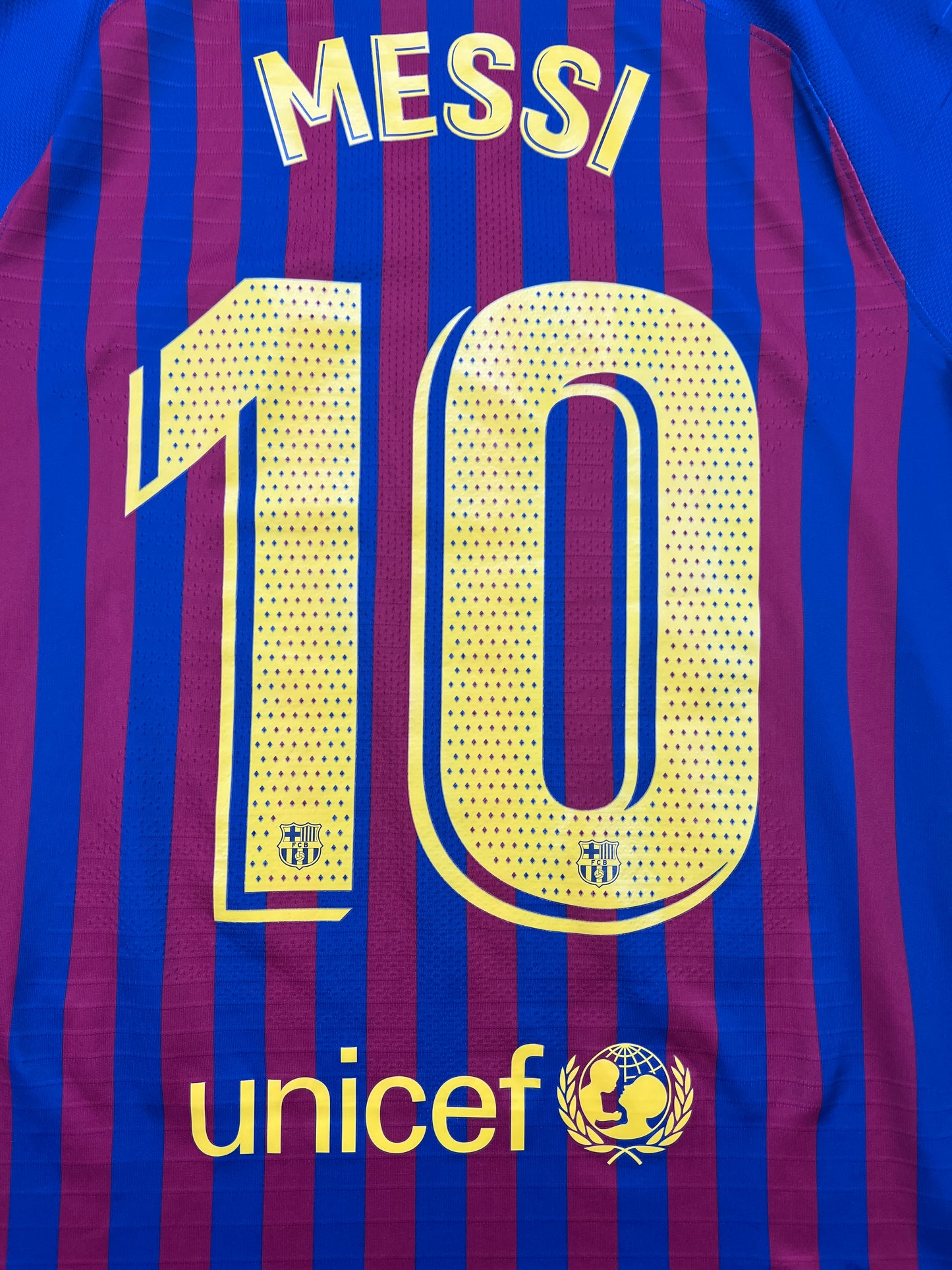 Barcelona 2018-19 "Messi" Heim Trikot S Nike Vaporknit