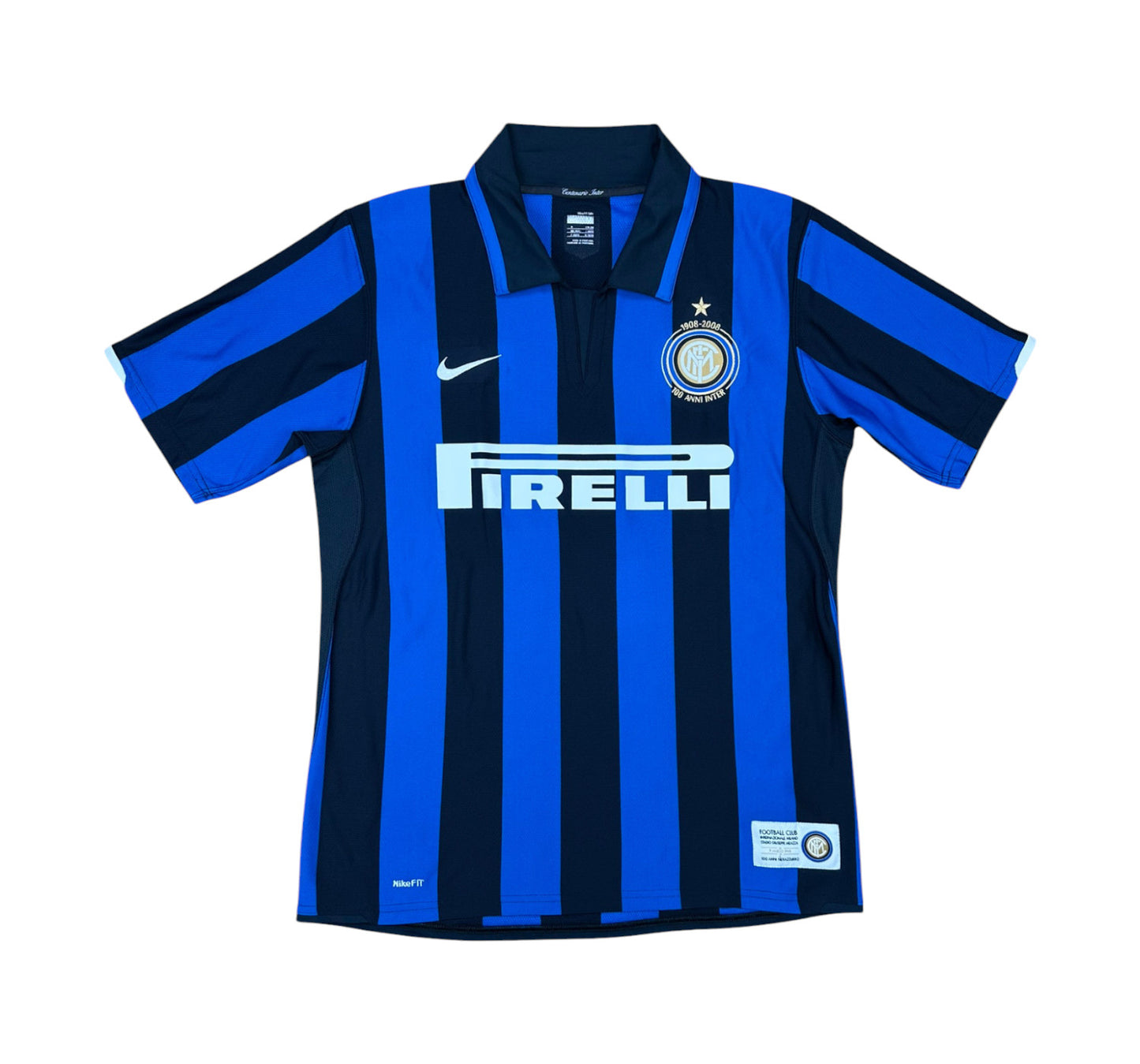 Inter 2007-08 "Ibrahimovic" Heim Trikot M nike *100 Jahre*