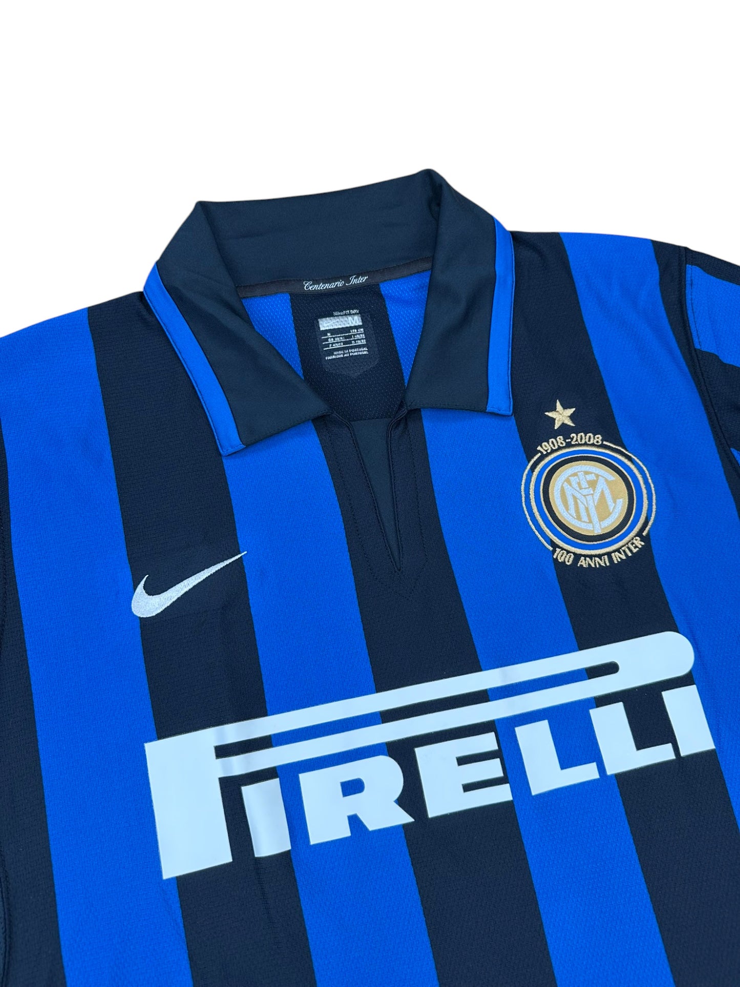 Inter 2007-08 "Ibrahimovic" Heim Trikot M nike *100 Jahre*