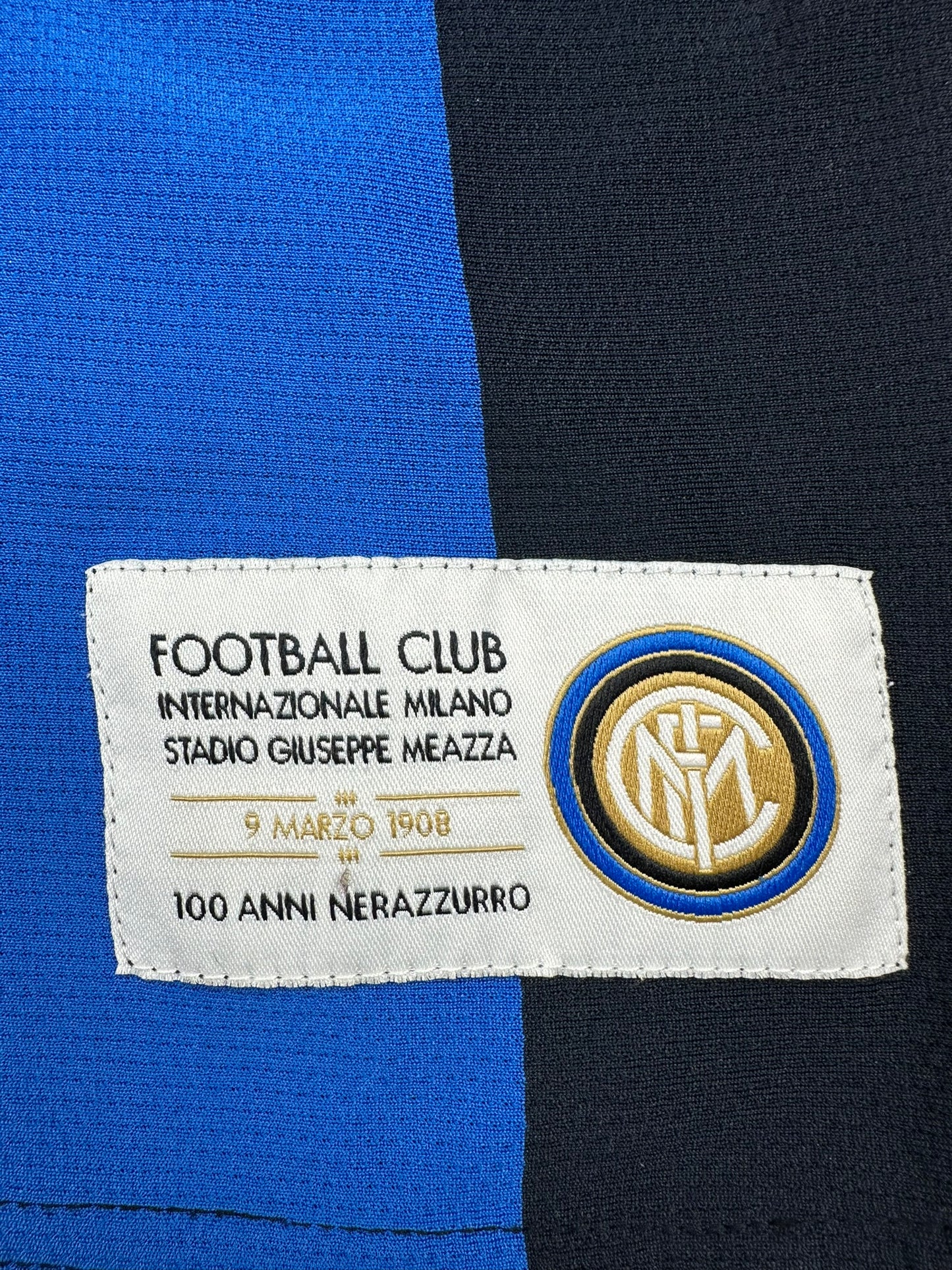 Inter 2007-08 "Ibrahimovic" Heim Trikot M nike *100 Jahre*