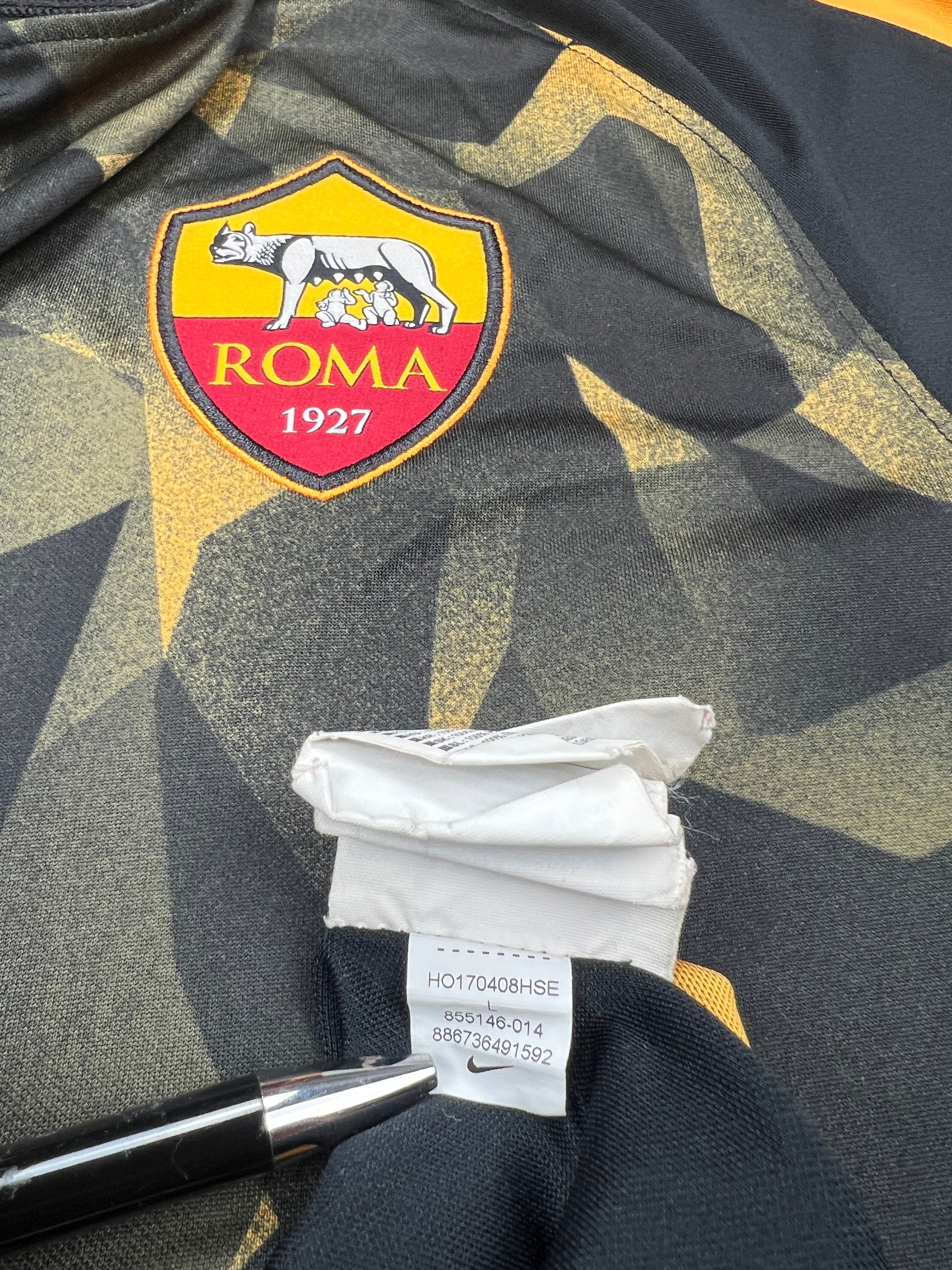 AS Rom 2017-18 Pre-Match Shirt L nike