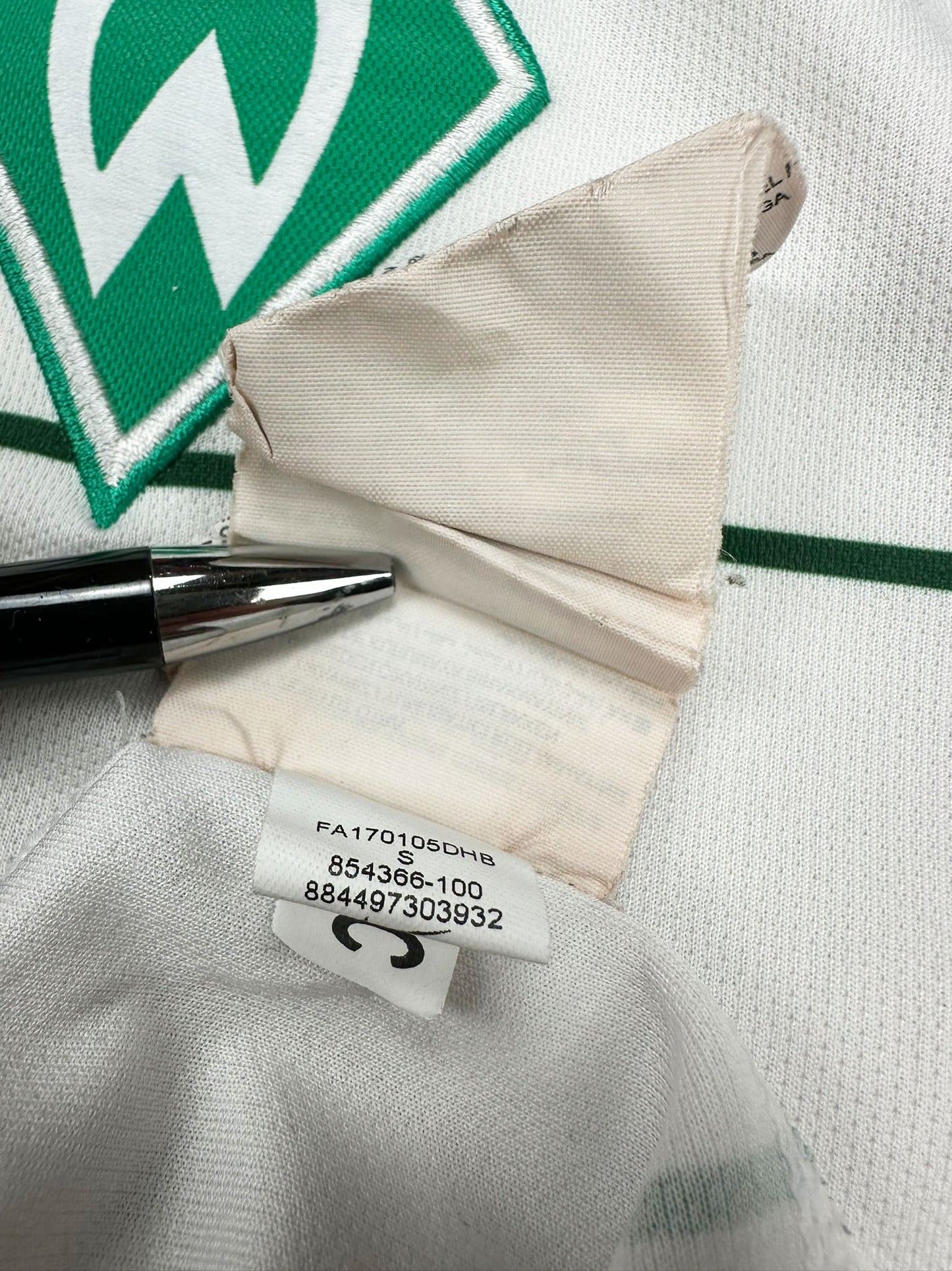 Werder Bremen 2017-18 "Bartels" Auswärts Trikot S nike