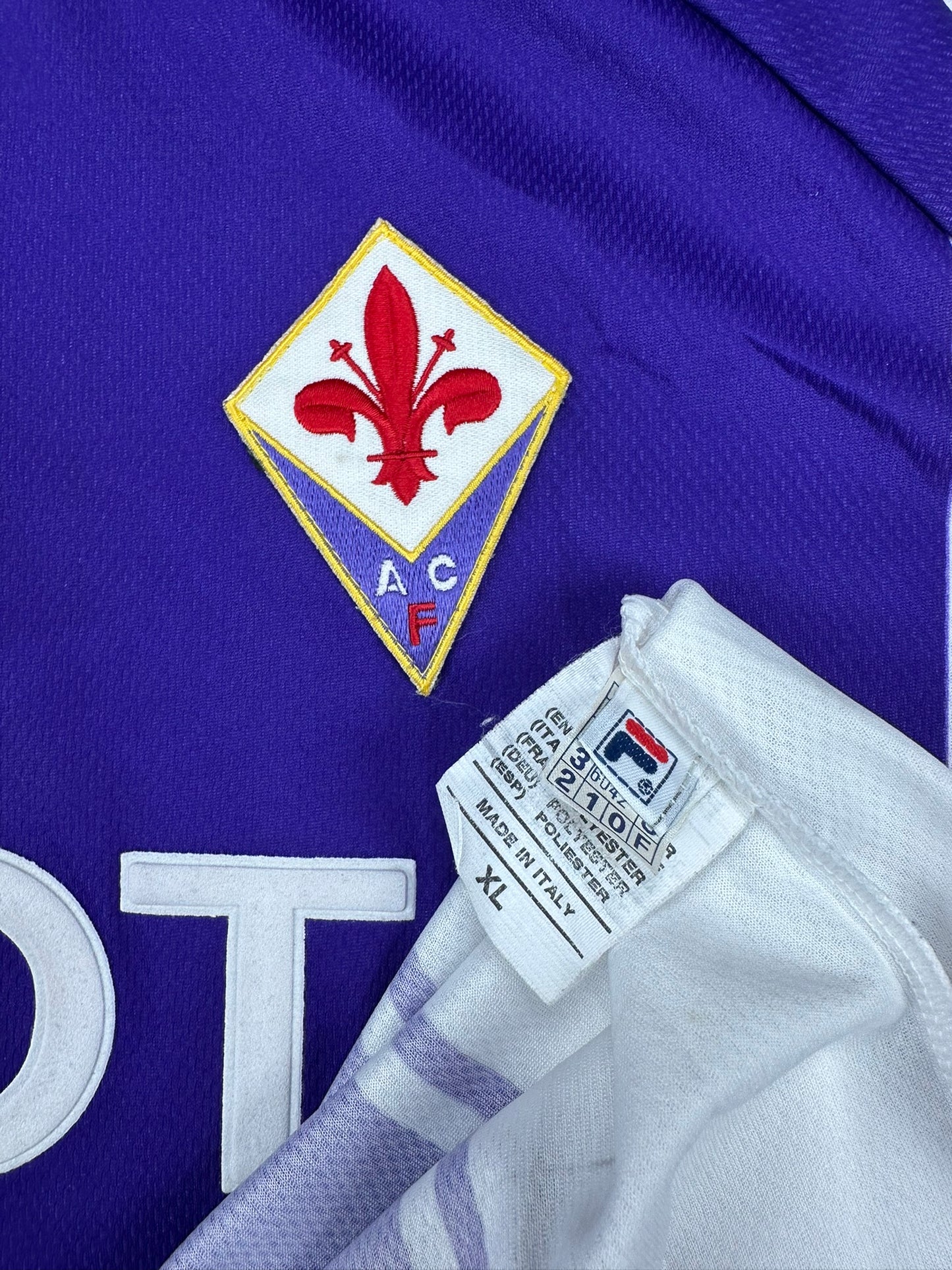 AC Florenz 1999-00 "Batistuta" Heim Trikot XL FILA