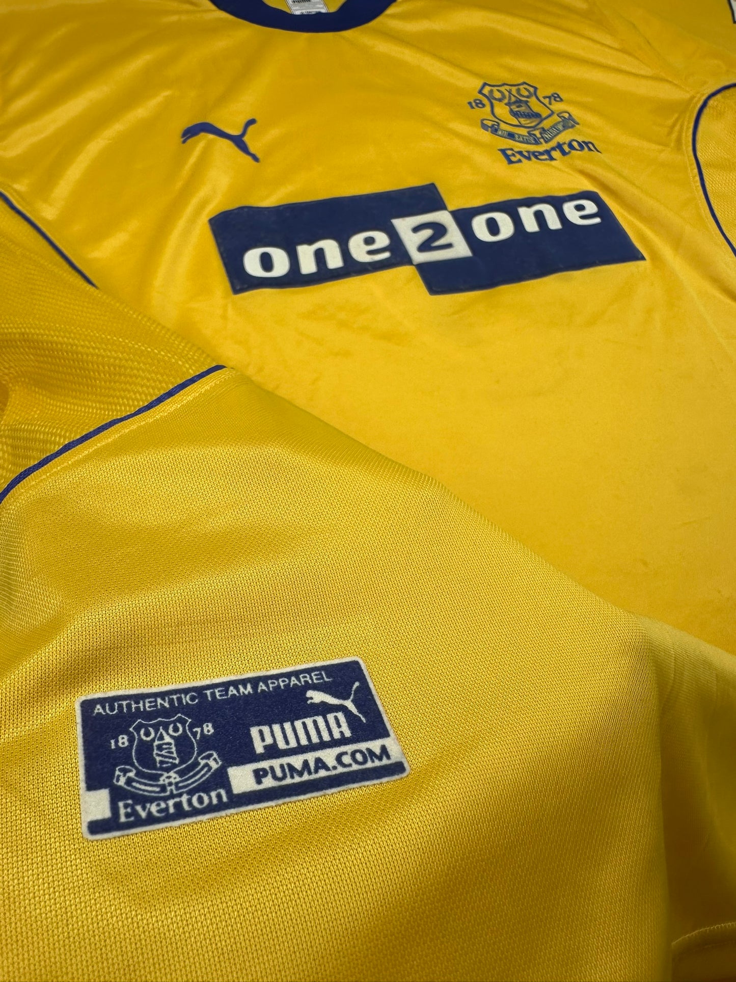 Everton 2000-01 "Campbell" Auswärts Trikot XL puma