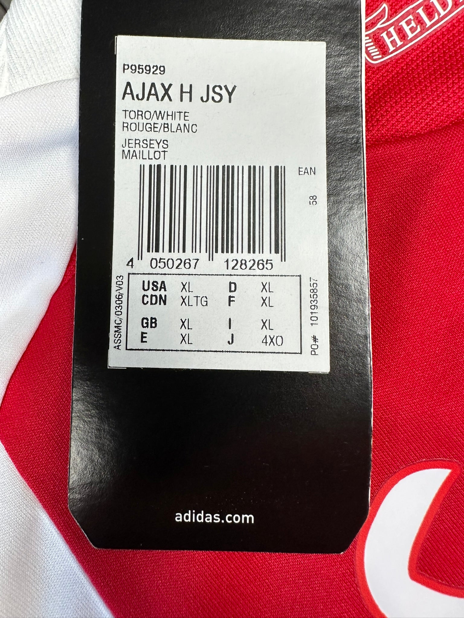 Ajax Amsterdam 2010-11 "Luis Suárez" Heim Trikot XL adidas