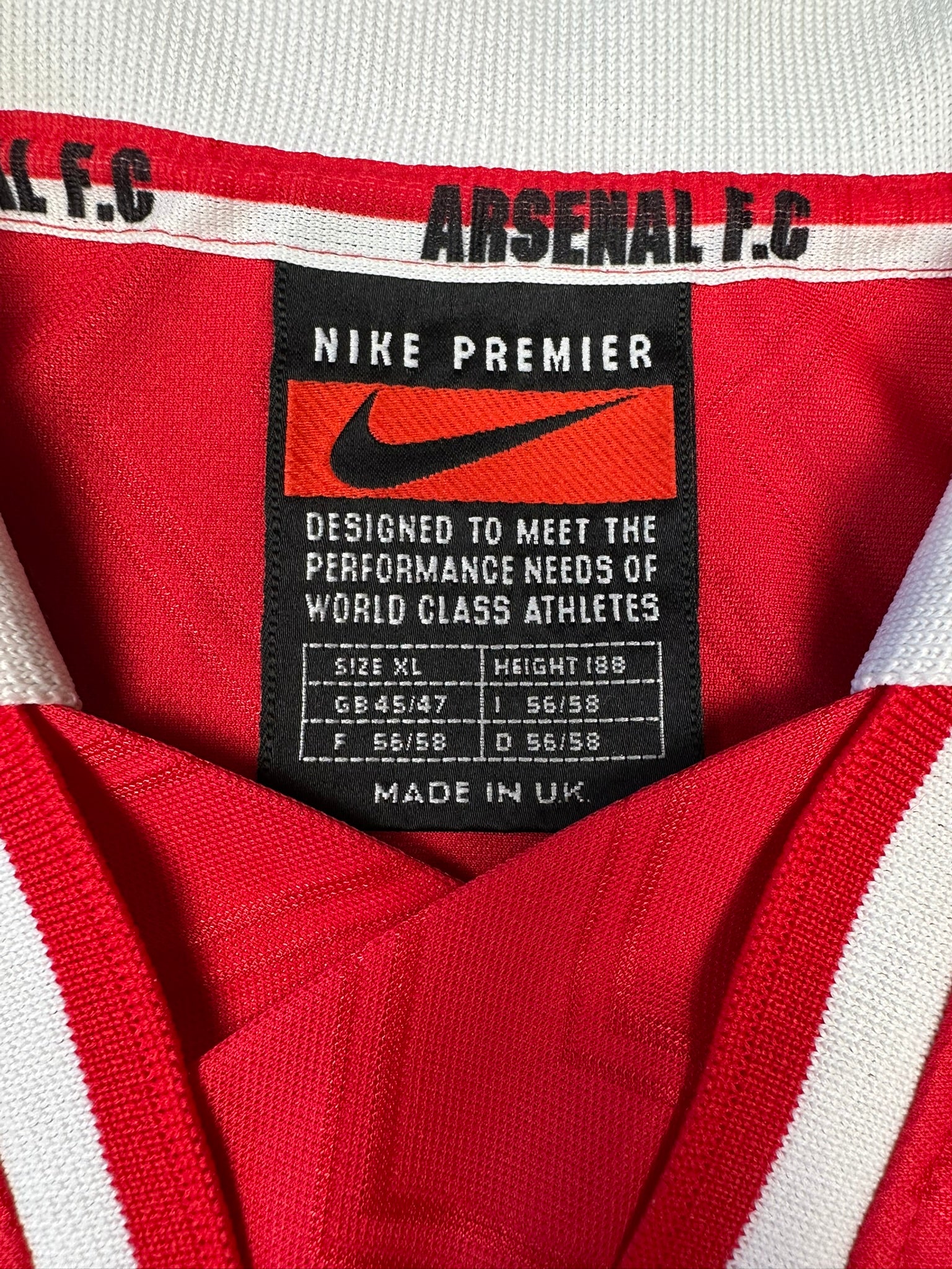 Arsenal 1996-97 Heim Trikot XL nike