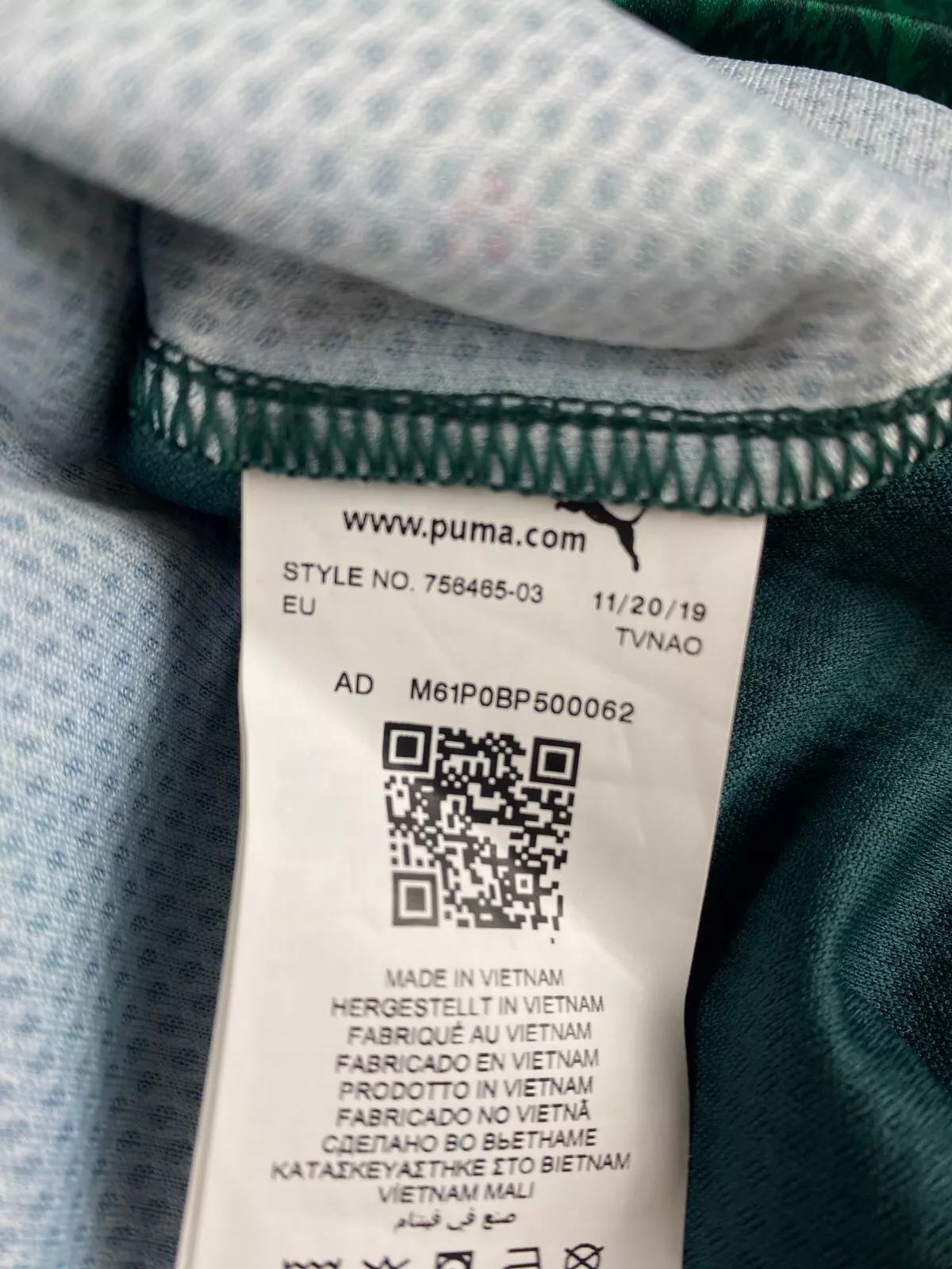 Italien 2019 Drittes Trikot XL puma Renaissance