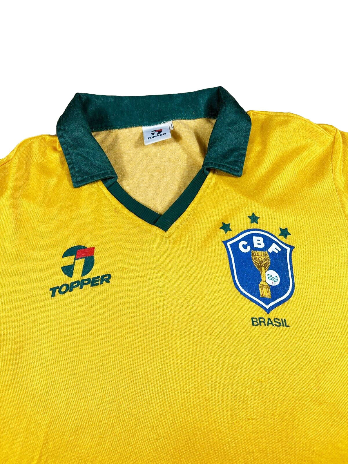 Brasilien 1986 Heim Trikot M Topper