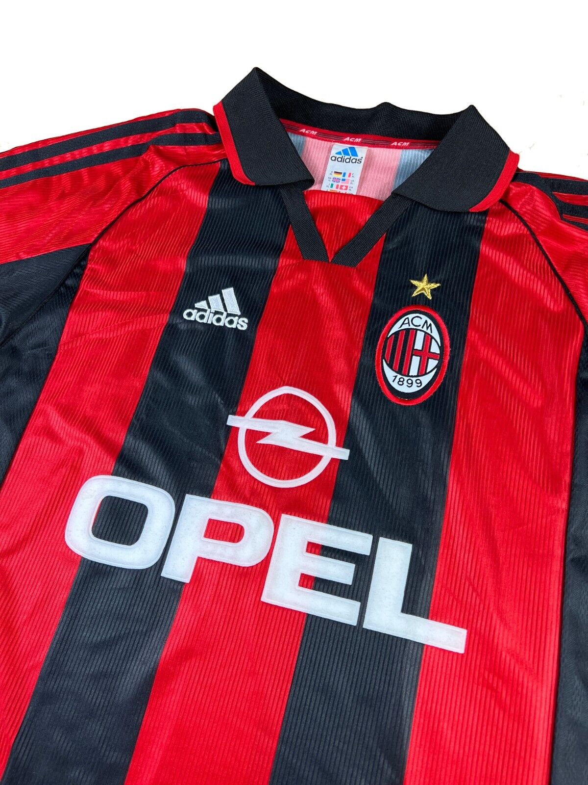 AC Mailand 1998-99 "Coco" Heim Trikot XL adidas *Spielertrikot*