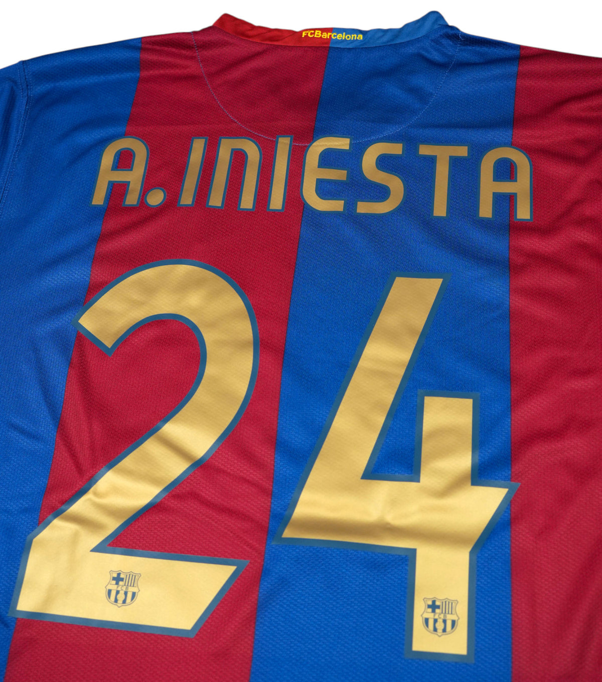 Barcelona 2006-07 "A. Iniesta" Heim Trikot (XL) nike