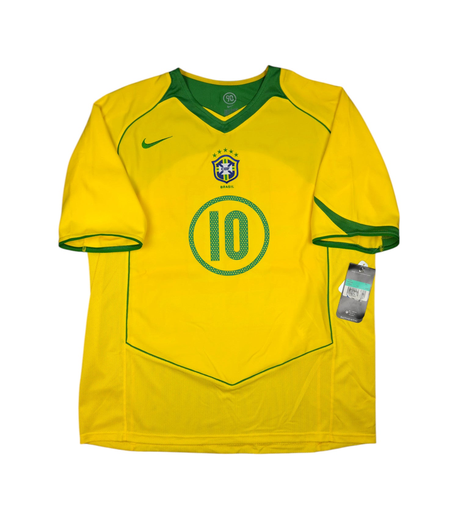 Brasilien 2004-06 "Ronaldinho" Heim Trikot (XL) nike
