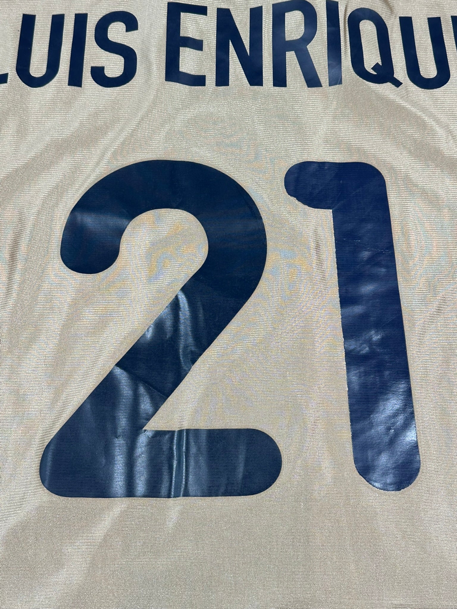 [SPIELVORBEREITET/GETRAGEN] FC Barcelona 2001-03 "Luis Enrique" Auswärts Trikot L nike