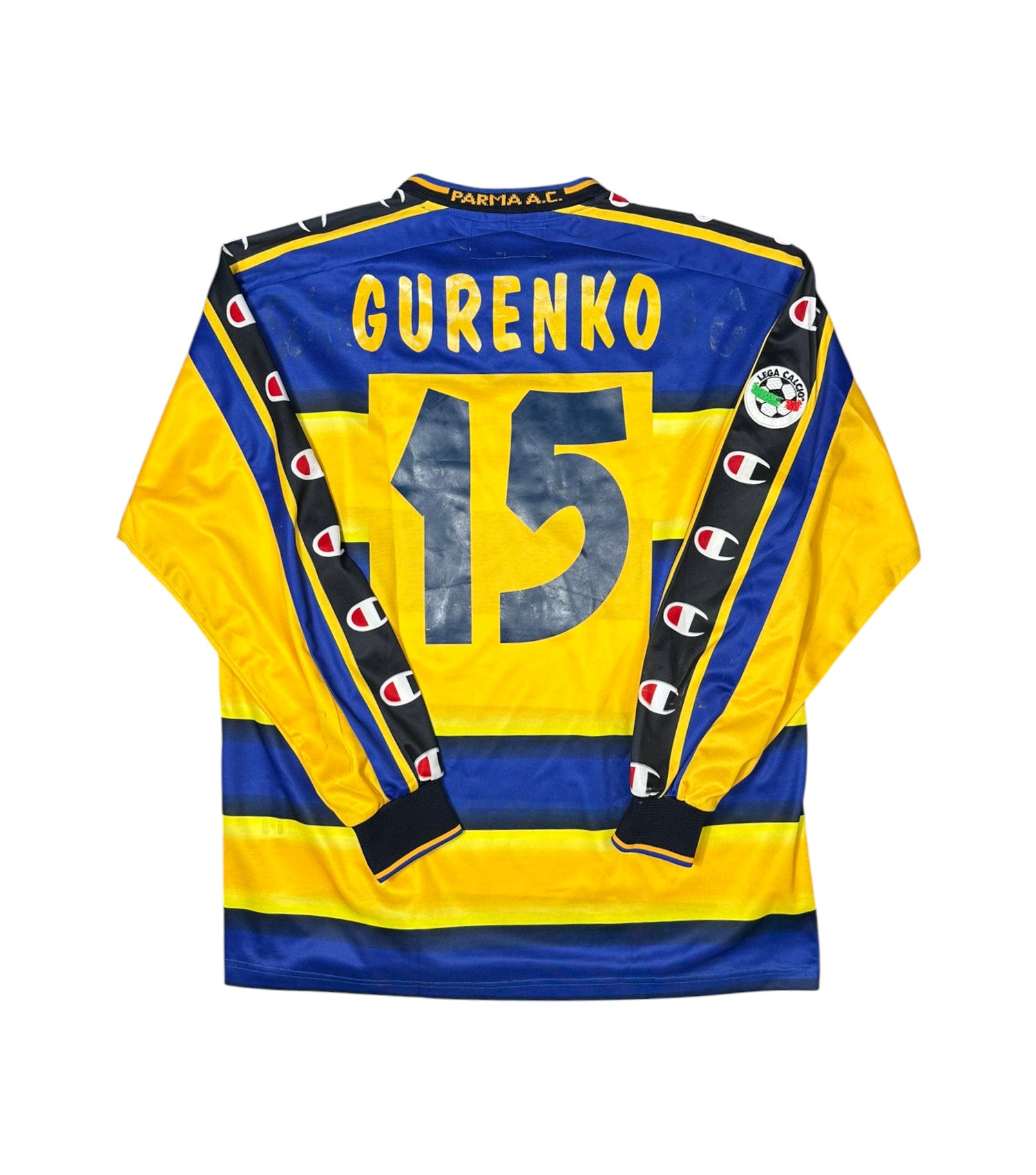 [SPIELVORBEREITET/GETRAGEN] Parma 2001-02 "Gurenko" Heim Trikot XL champion