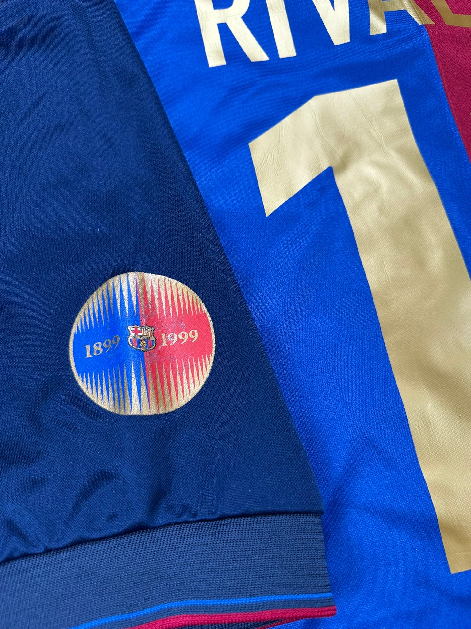 Barcelona 1999-00 "Rivaldo" Heim Trikot XL nike *100 Jahre*
