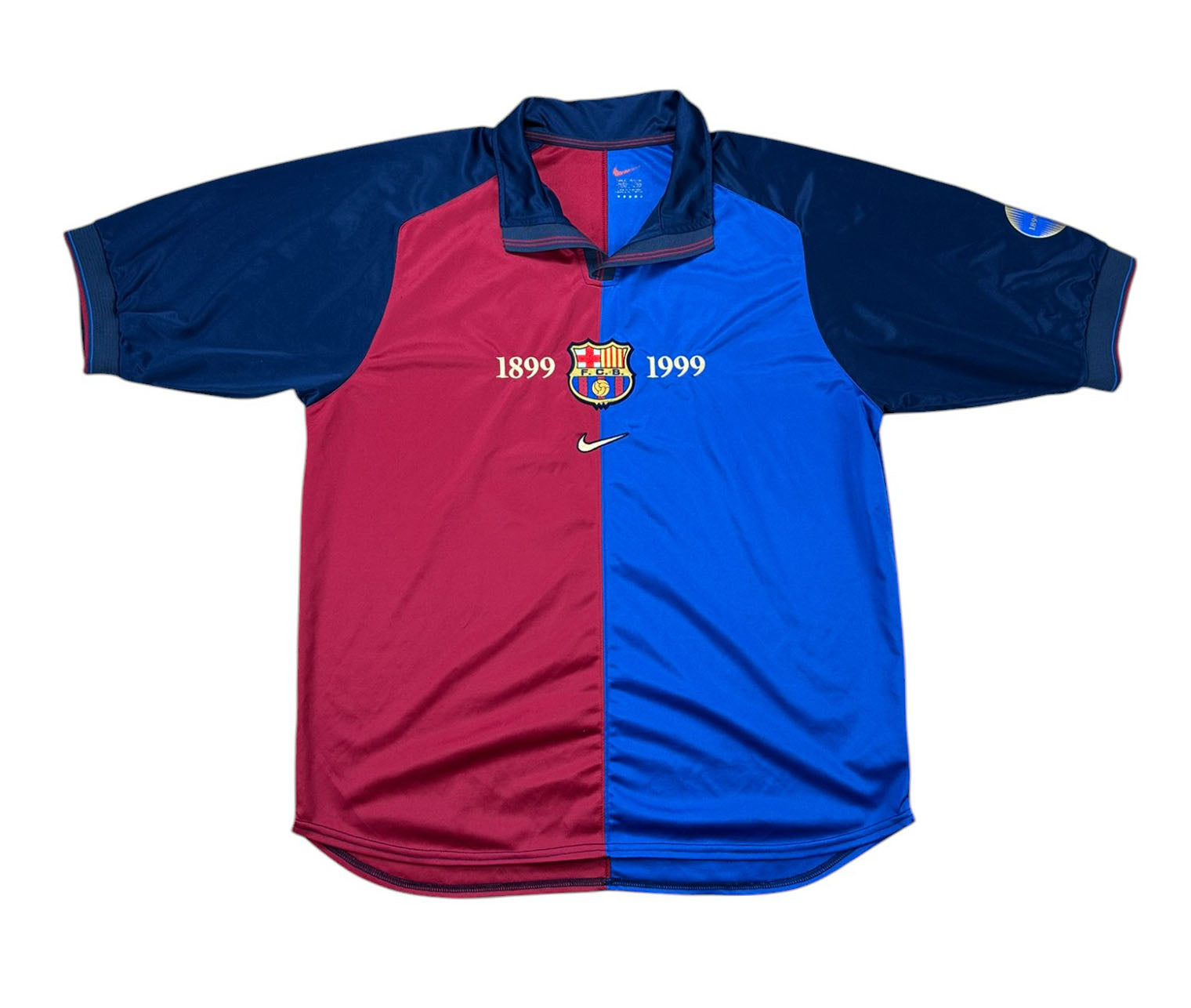 Barcelona 1999-00 "Rivaldo" Heim Trikot XL nike *100 Jahre*