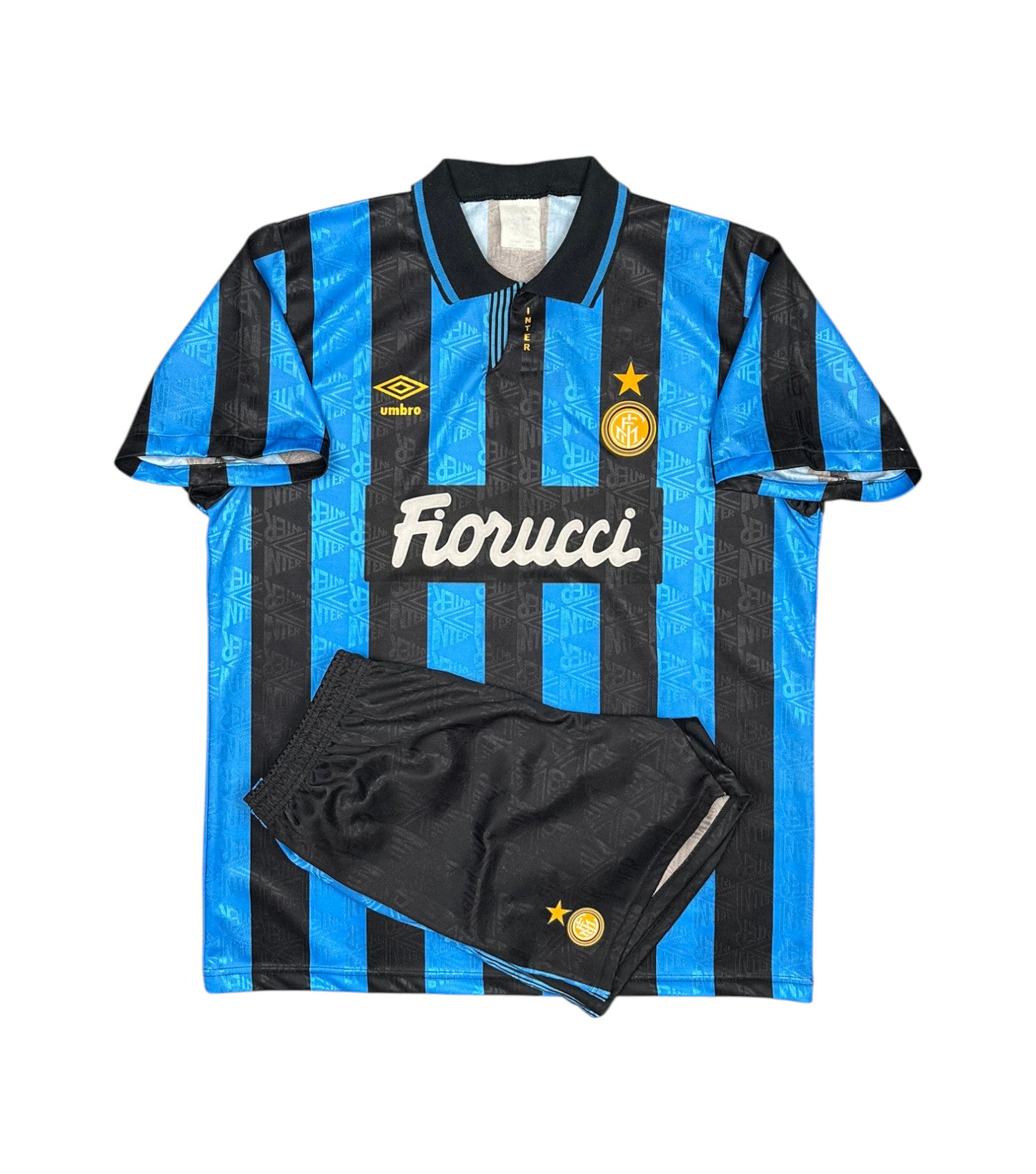 Inter Mailand 1992-94 Heim Trikot + Shorts (XL) umbro