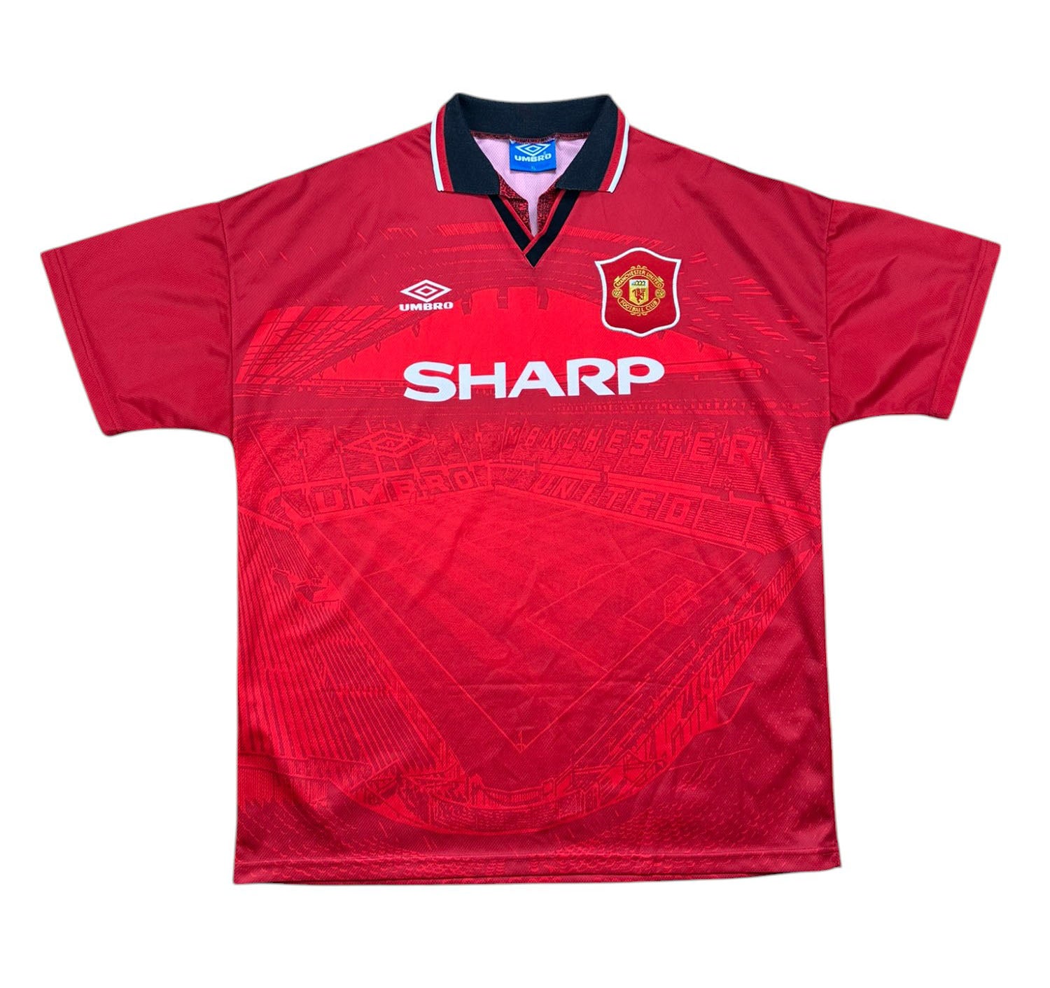 Manchester United 1994-96 "Cantona" Heim Trikot XL Umbro