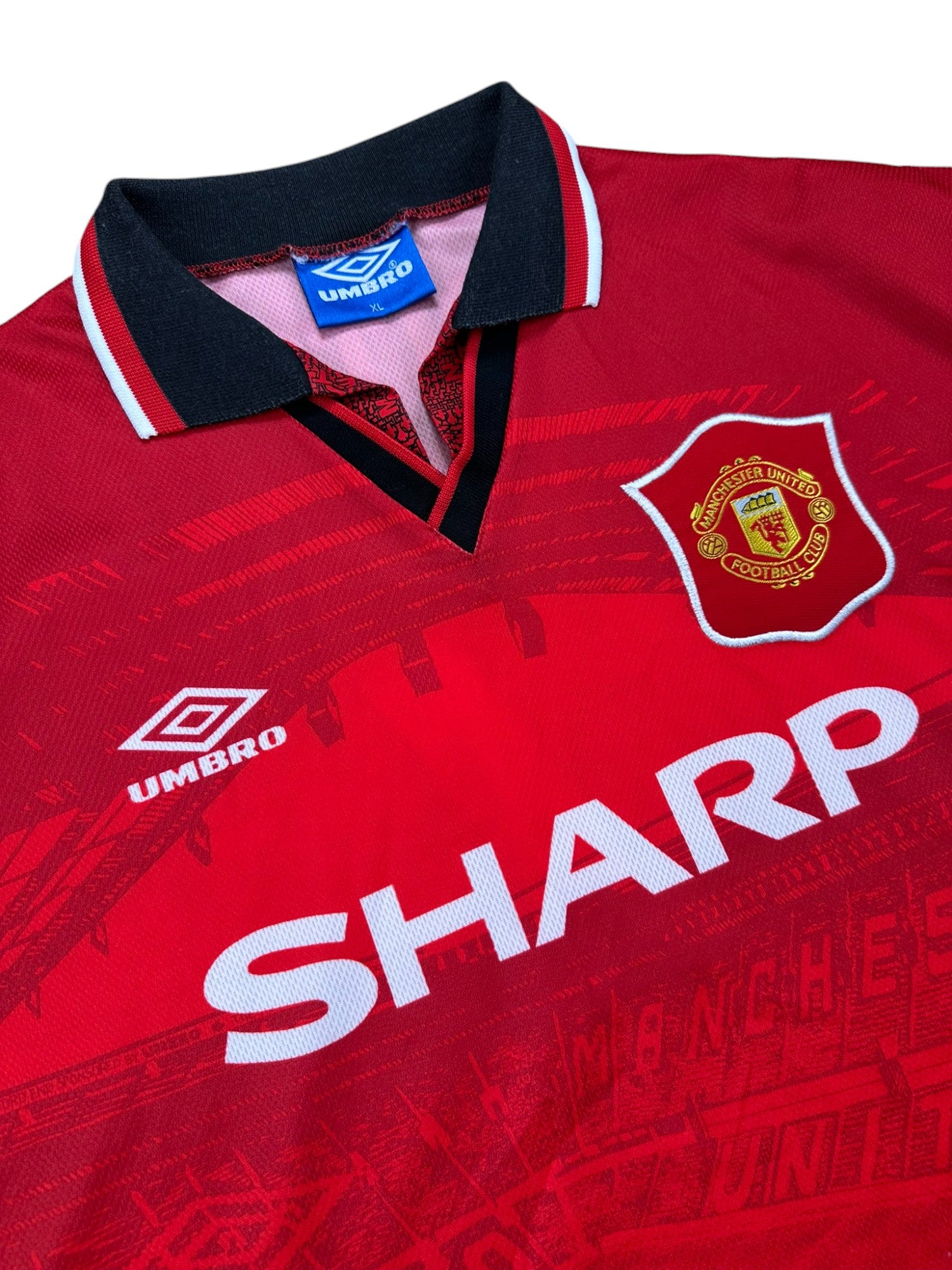 Manchester United 1994-96 "Cantona" Heim Trikot XL Umbro