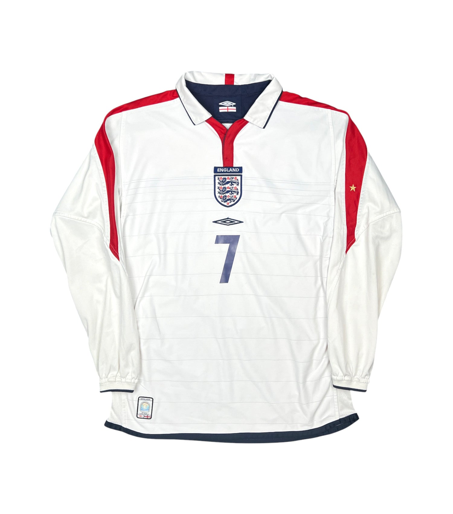 England 2004-06 "Beckham" Heim Trikot (S) umbro