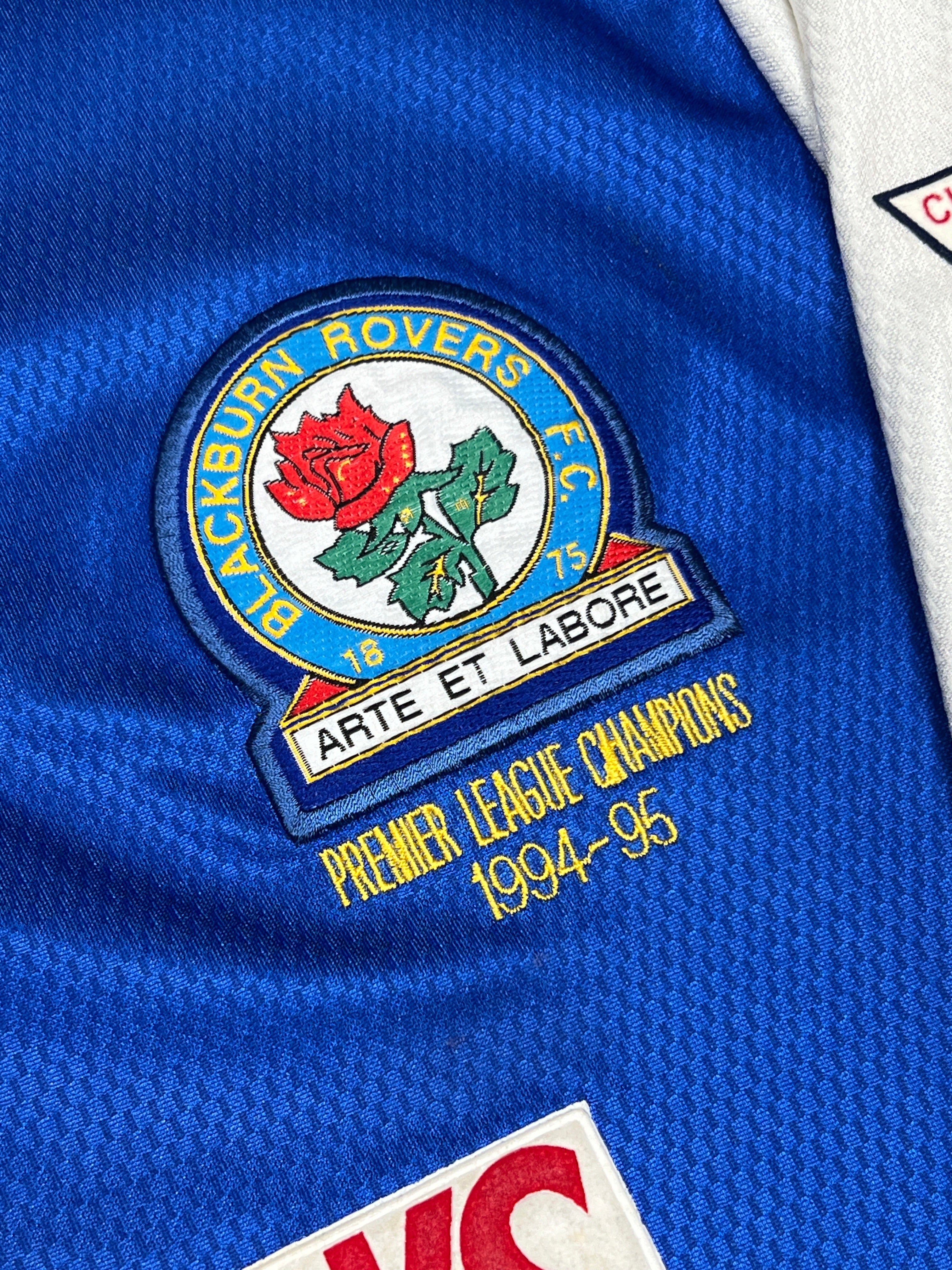 Blackburn Rovers 1995-96 "Shearer" Heim Trikot (L) asics