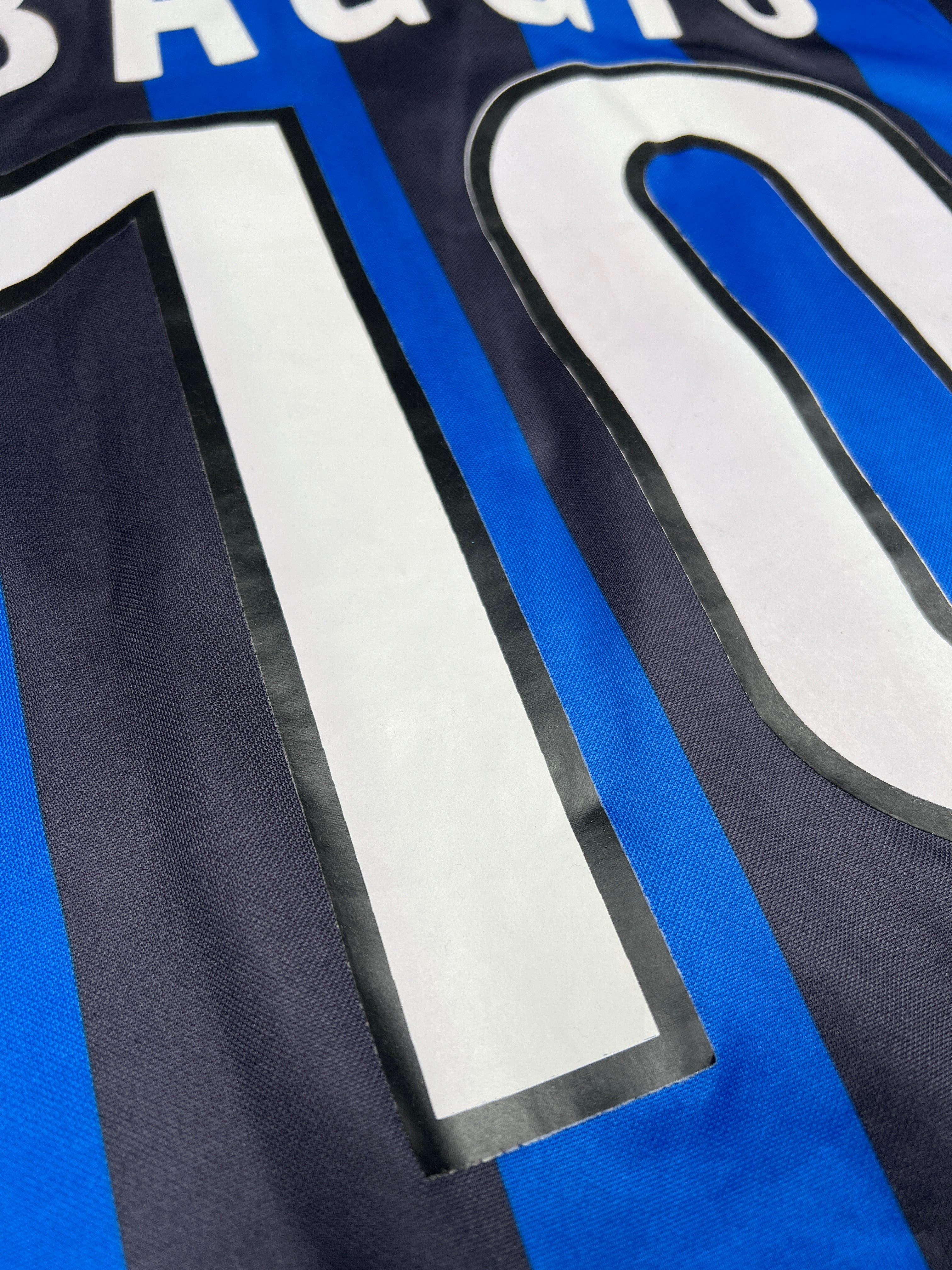 [SPIELVORBEREITET/SPIELGETRAGEN] Inter Mailand 1998-1999 "Baggio" Heim Trikot (XL) nike