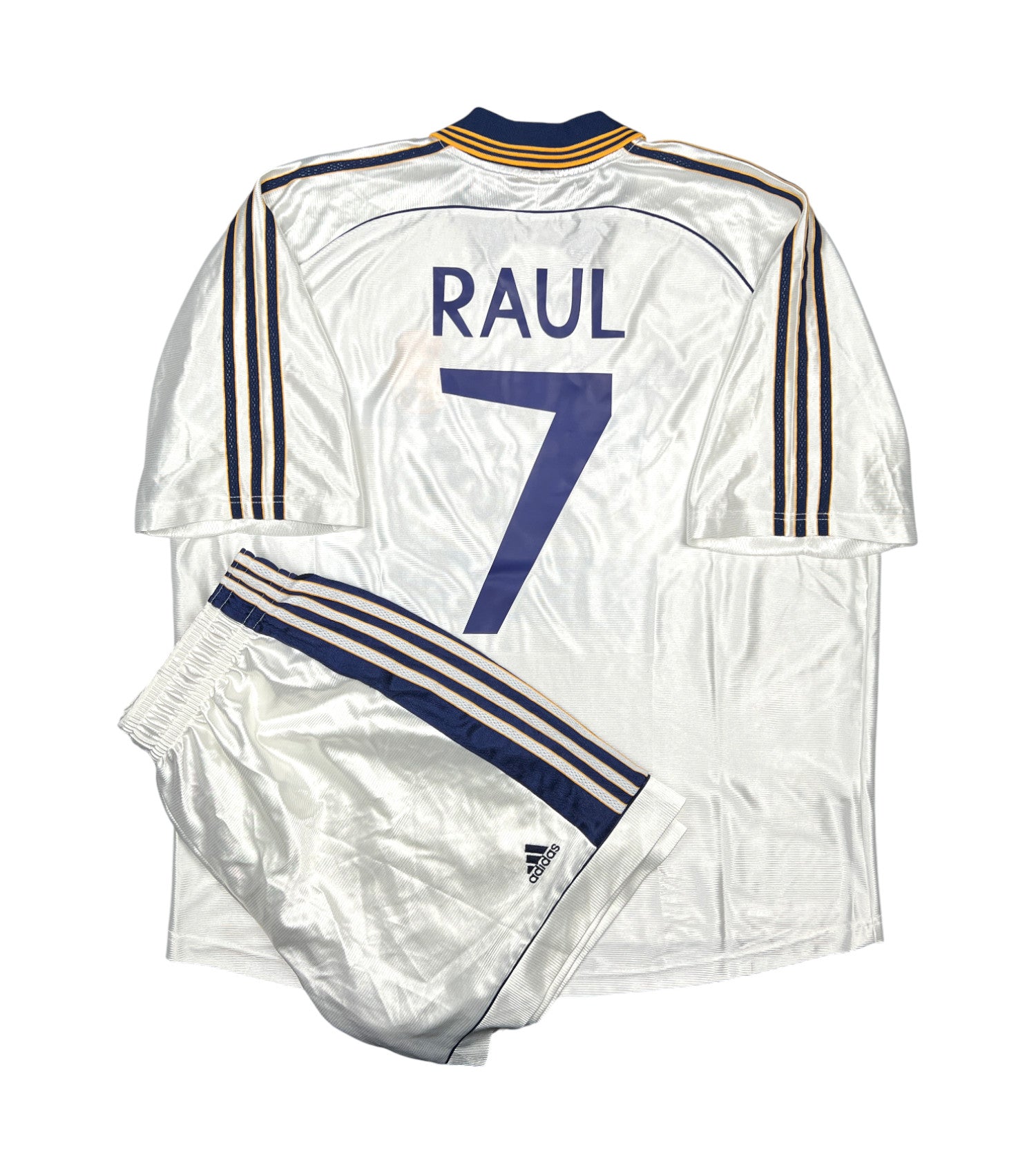 Real Madrid 1998-00 "Raul" Heim Trikot + Shorts (XL) adidas