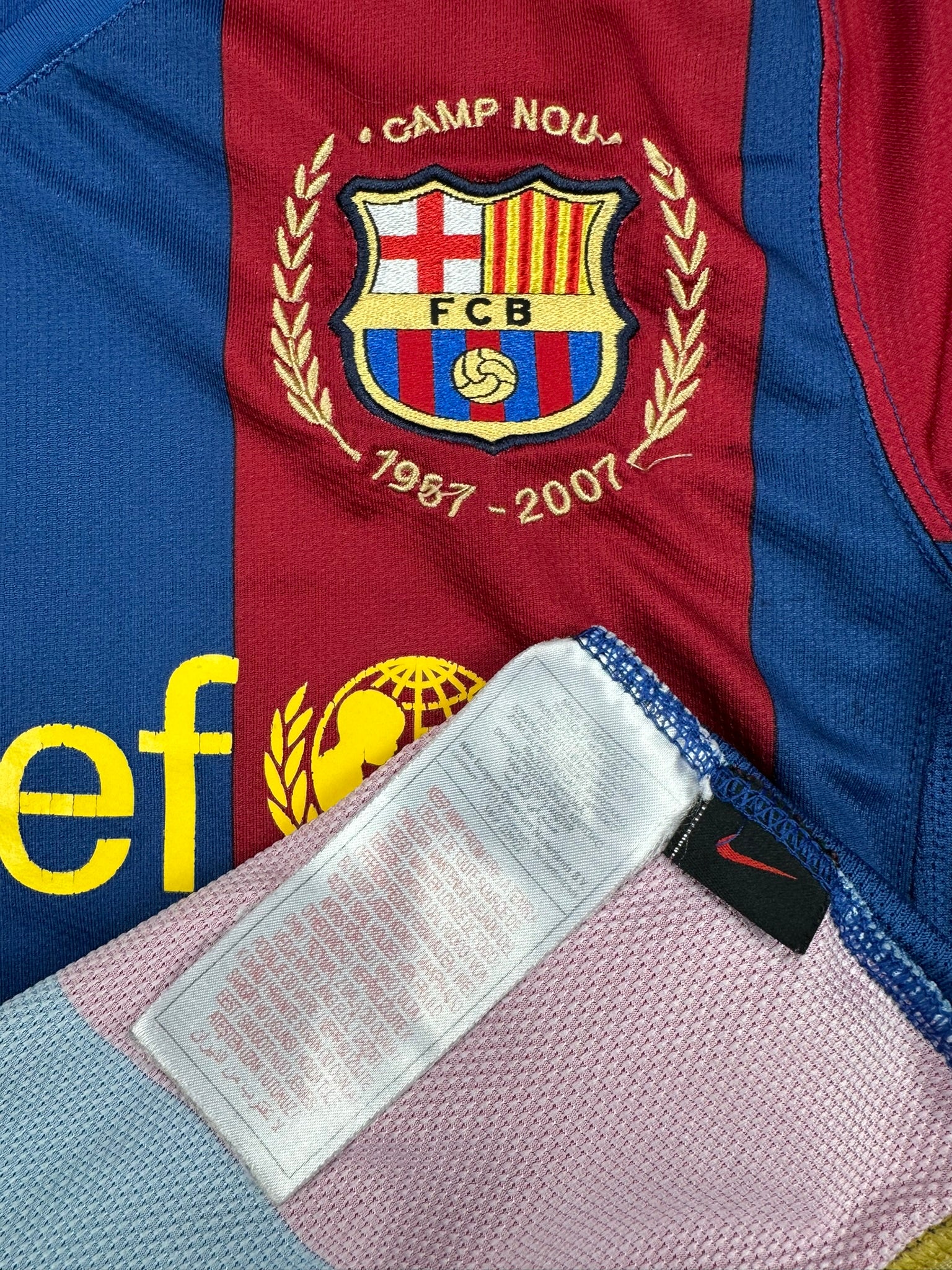 Barcelona 2007-08 Heim Trikot Kinder M nike