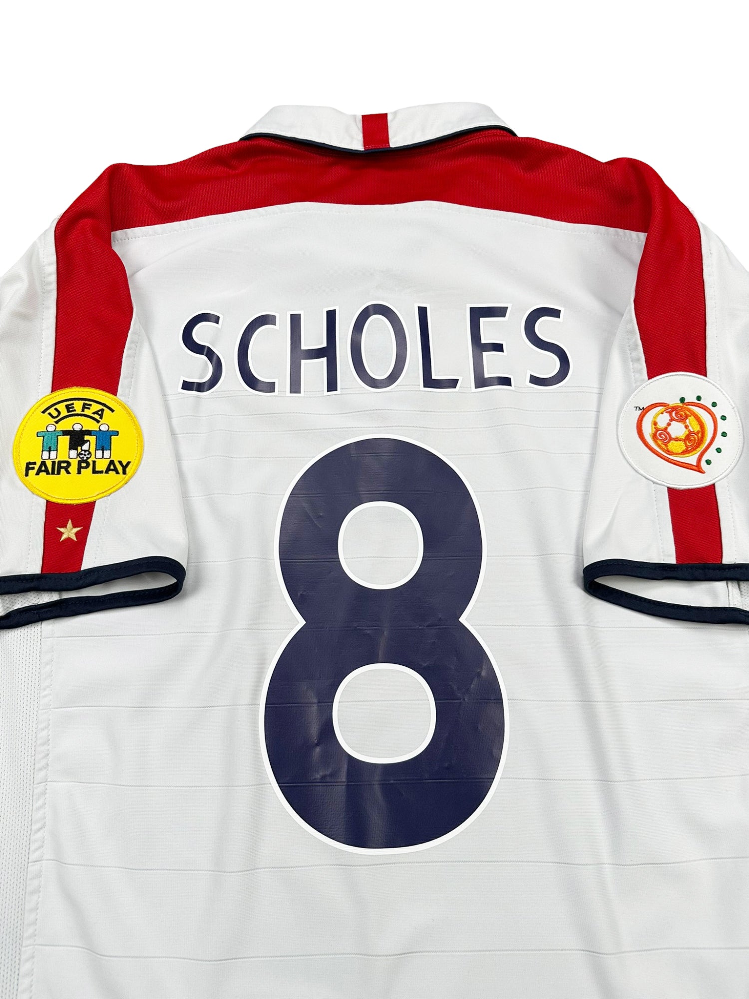 England 2004-06 "Scholes" Heim Trikot L umbro
