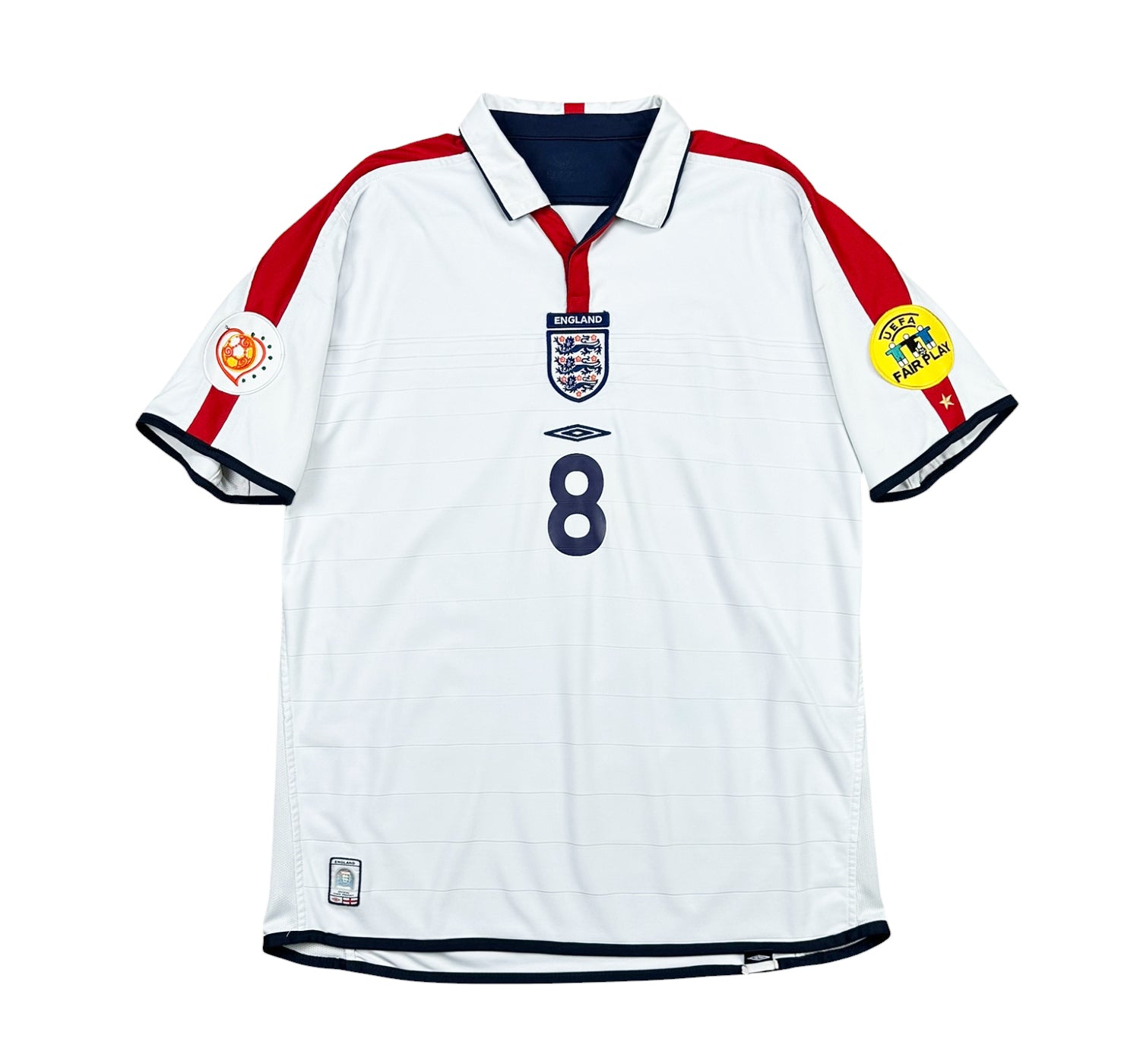 England 2004-06 "Scholes" Heim Trikot L umbro
