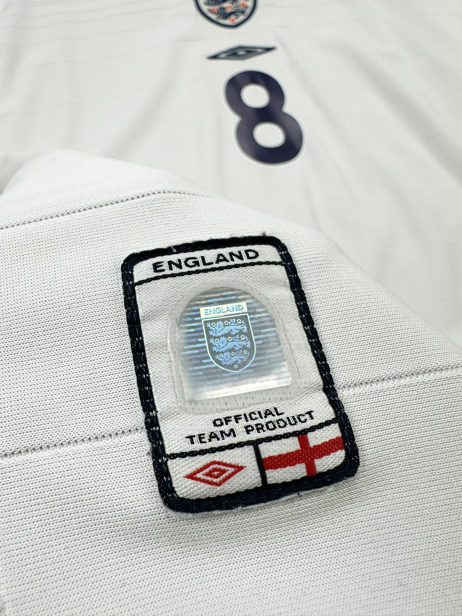 England 2004-06 "Scholes" Heim Trikot L umbro