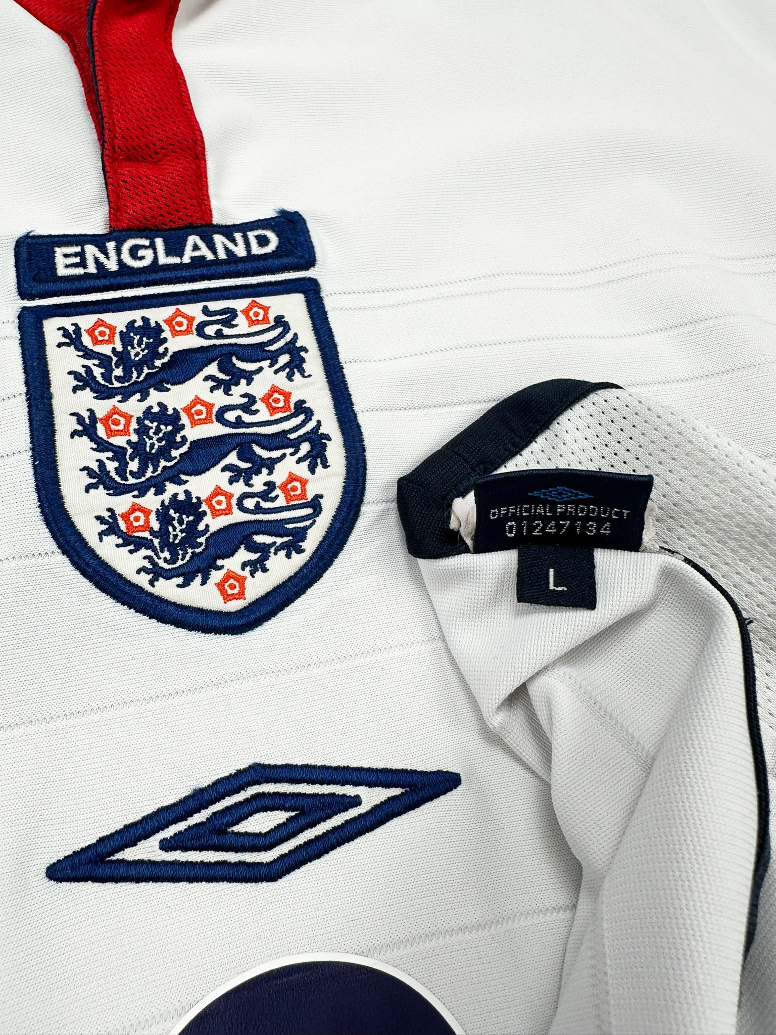 England 2004-06 "Scholes" Heim Trikot L umbro