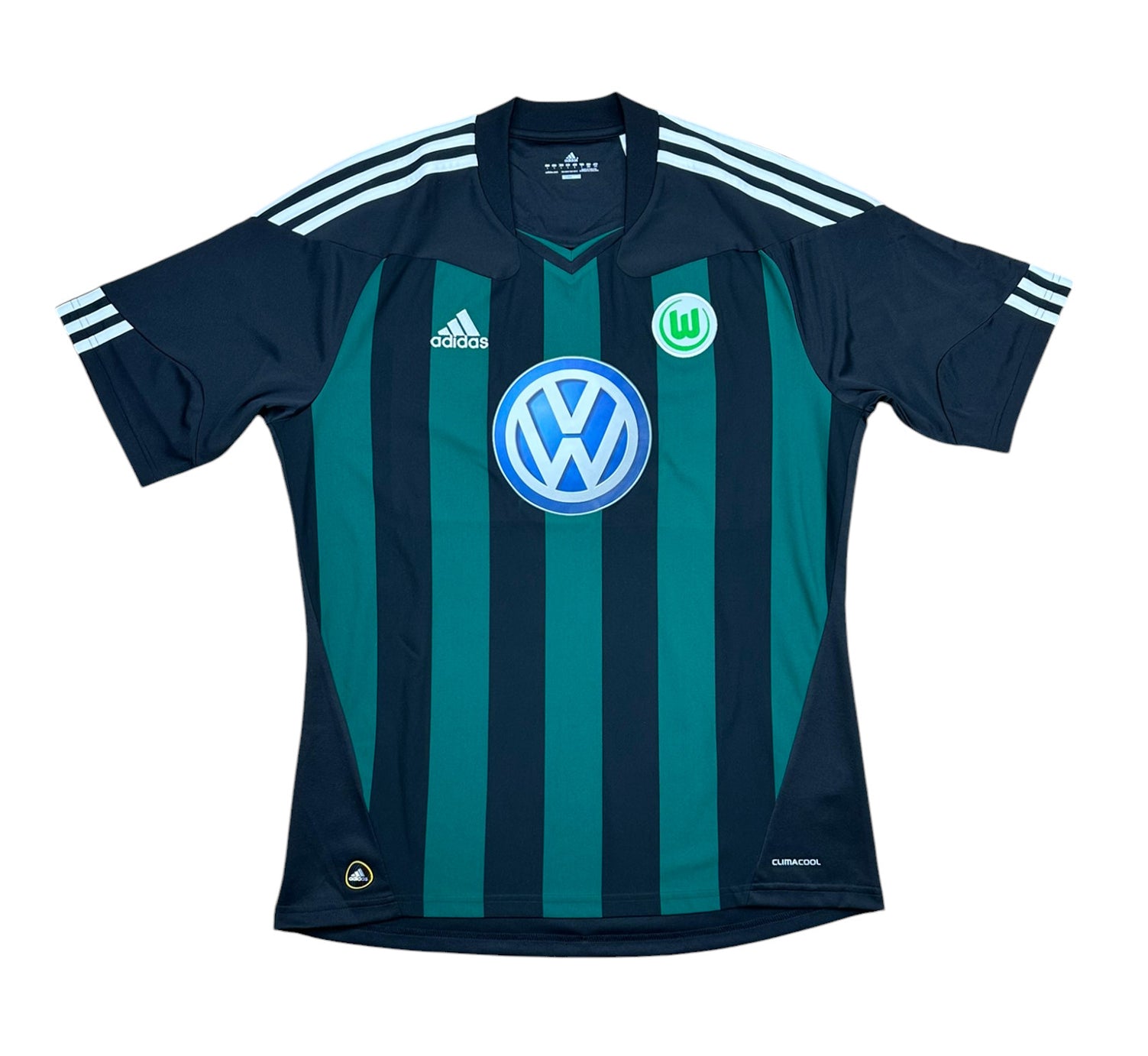 VfL Wolfsburg 2010-12 "Džeko" Auswärts Trikot L adidas
