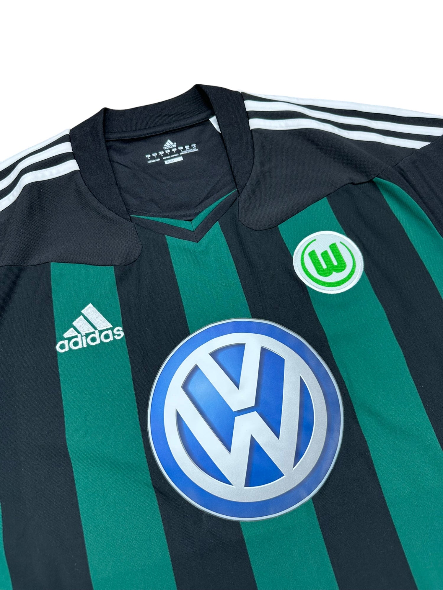 VfL Wolfsburg 2010-12 "Džeko" Auswärts Trikot L adidas