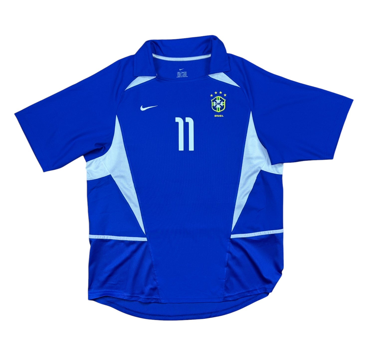 Brasilien 2002-04 "Ronaldinho" Auswärts Trikot L nike
