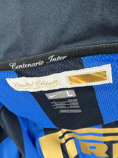 Inter Mailand 2007-08 Heim Trikot *Limitierte Version* (Nummer 1824 von 2008) "L" Nike