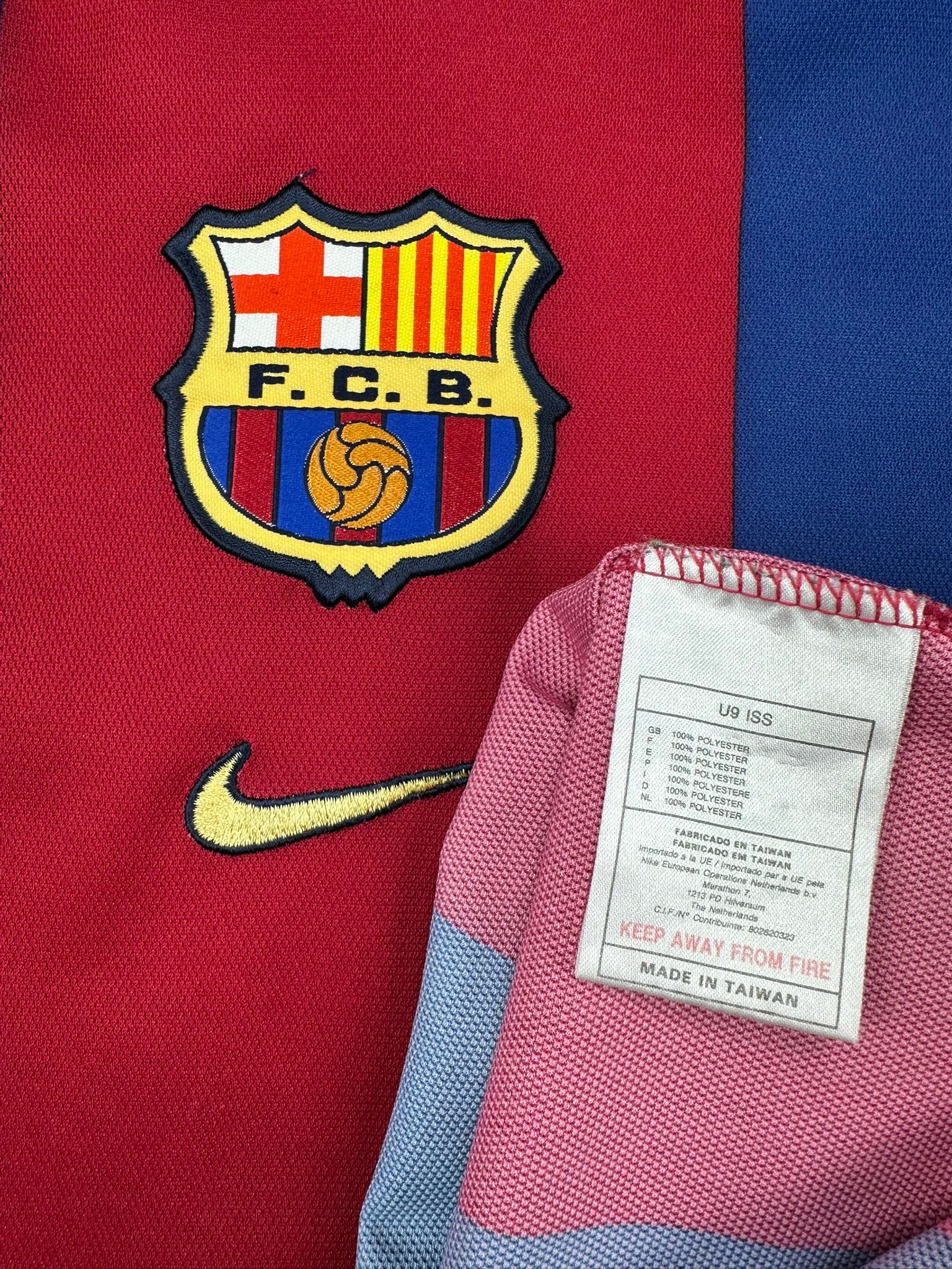 Barcelona 1998-99 "Figo" Heim Trikot M nike