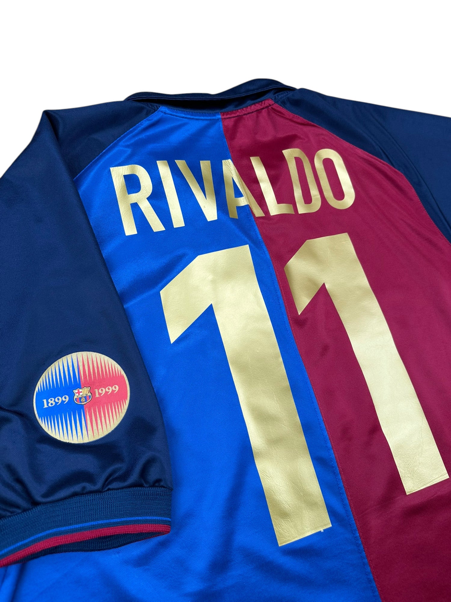 Barcelona 1999-00 "Rivaldo" Heim Trikot L nike *100 Jahre*