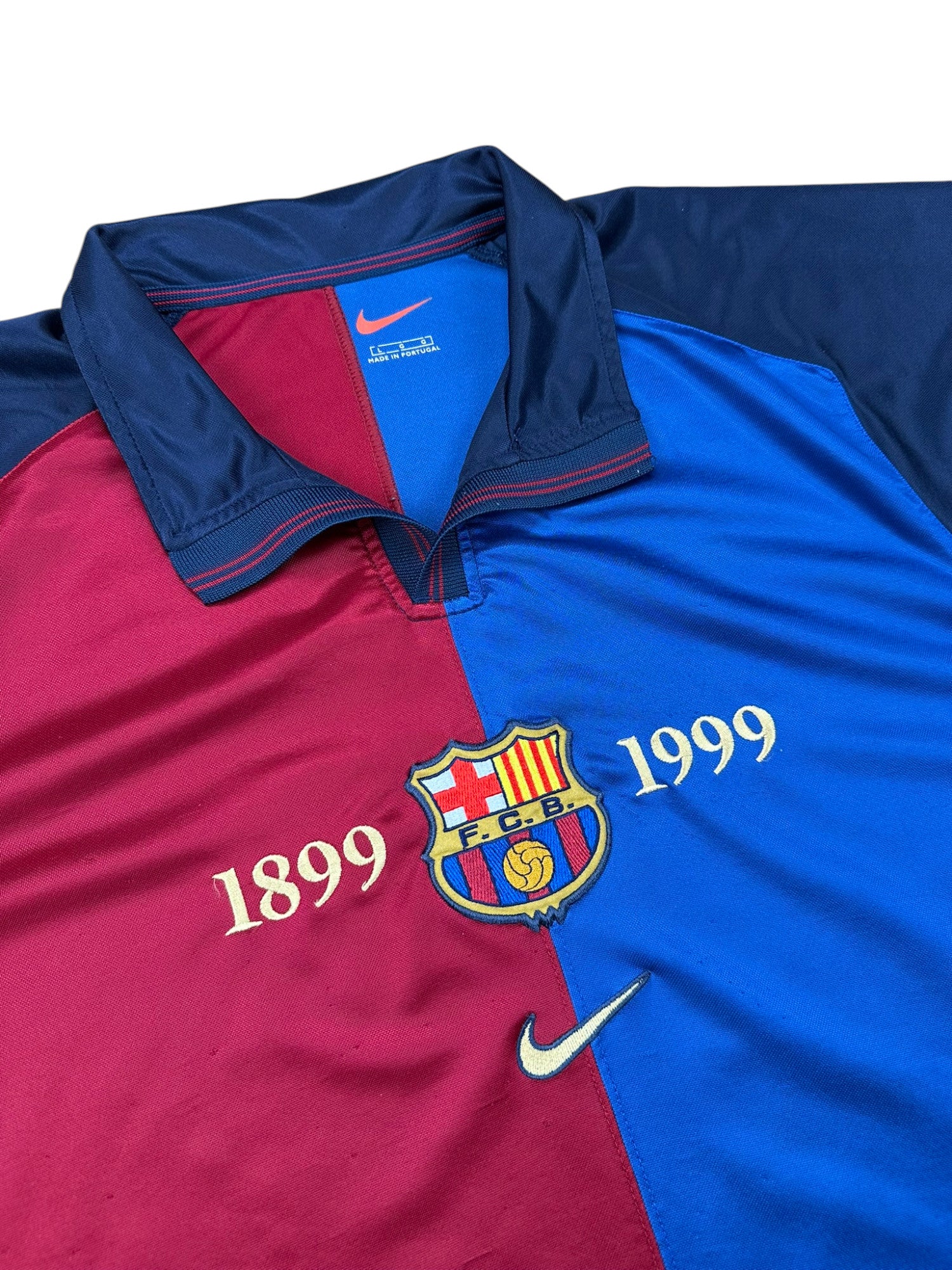 Barcelona 1999-00 "Rivaldo" Heim Trikot L nike *100 Jahre*