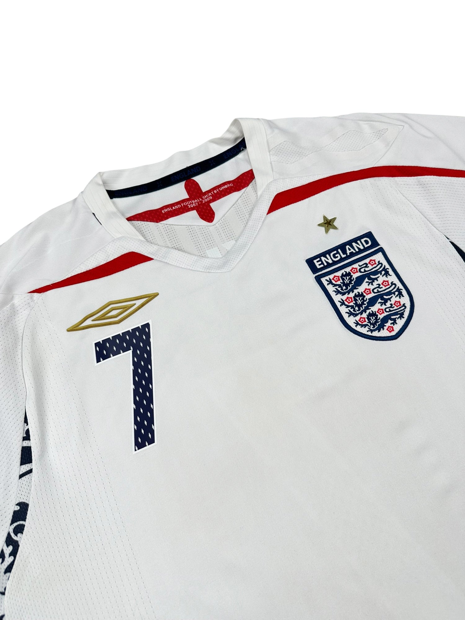 England 2008 "Beckham" Heim Trikot M umbro