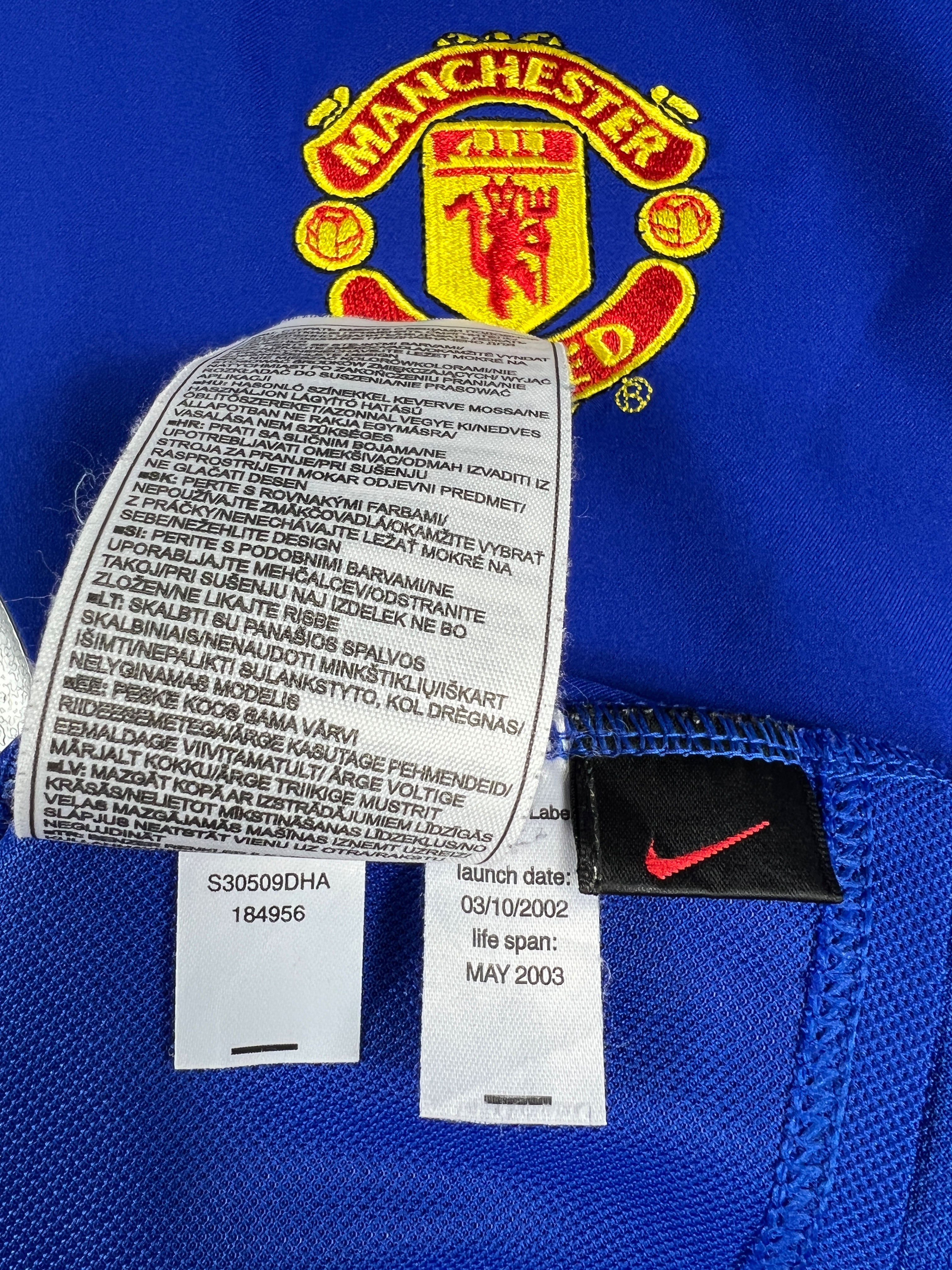 Manchester United "Beckham" 2002-03 Ausweich Trikot S nike