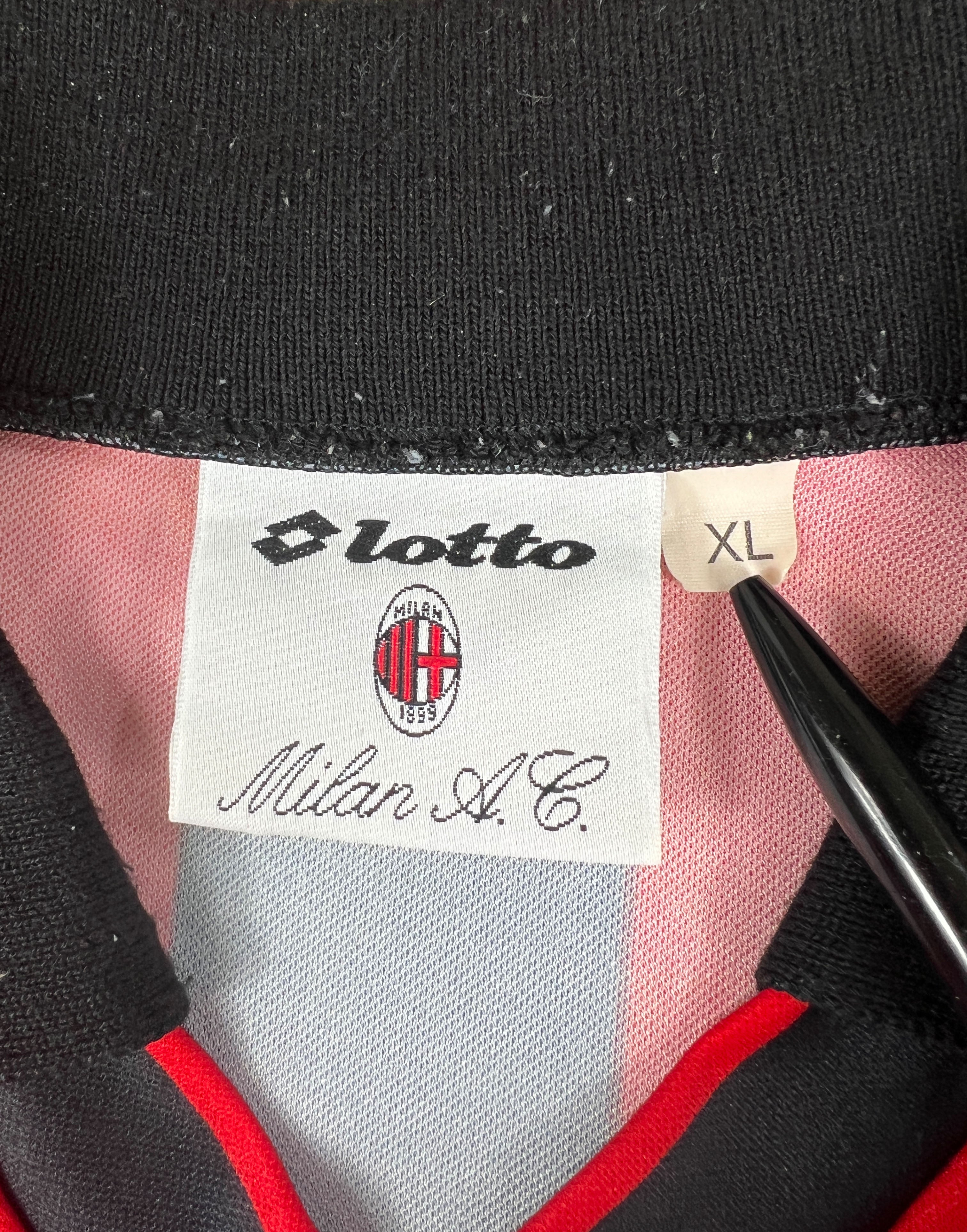 AC Mailand 1995-96 Heim Trikot XL lotto