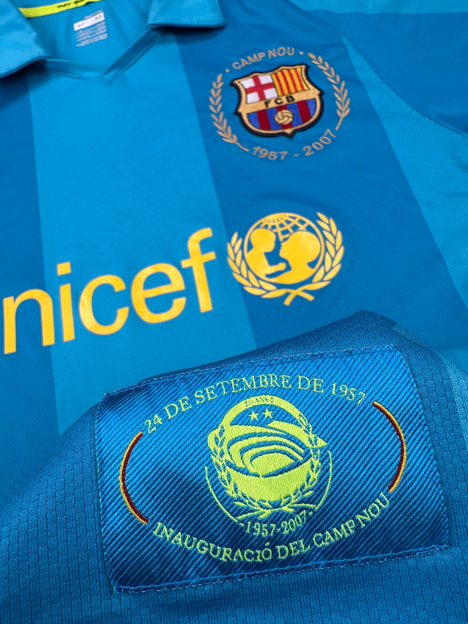 Barcelona 2007-08 Auswärts Trikot M nike