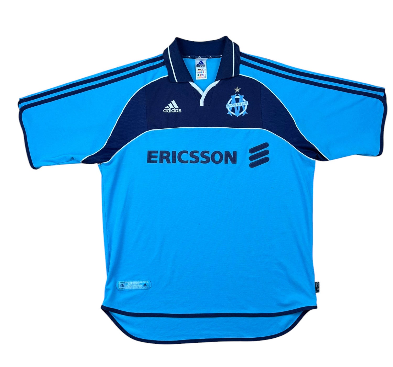 Olympique Marseille 2000-01 Auswärts Trikot XL Adidas