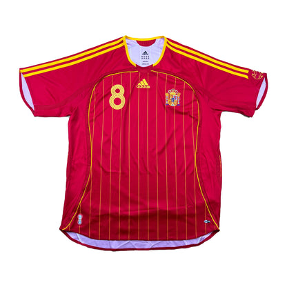 Spanien 2006-08 "Xavi" Heim Trikot XL adidas